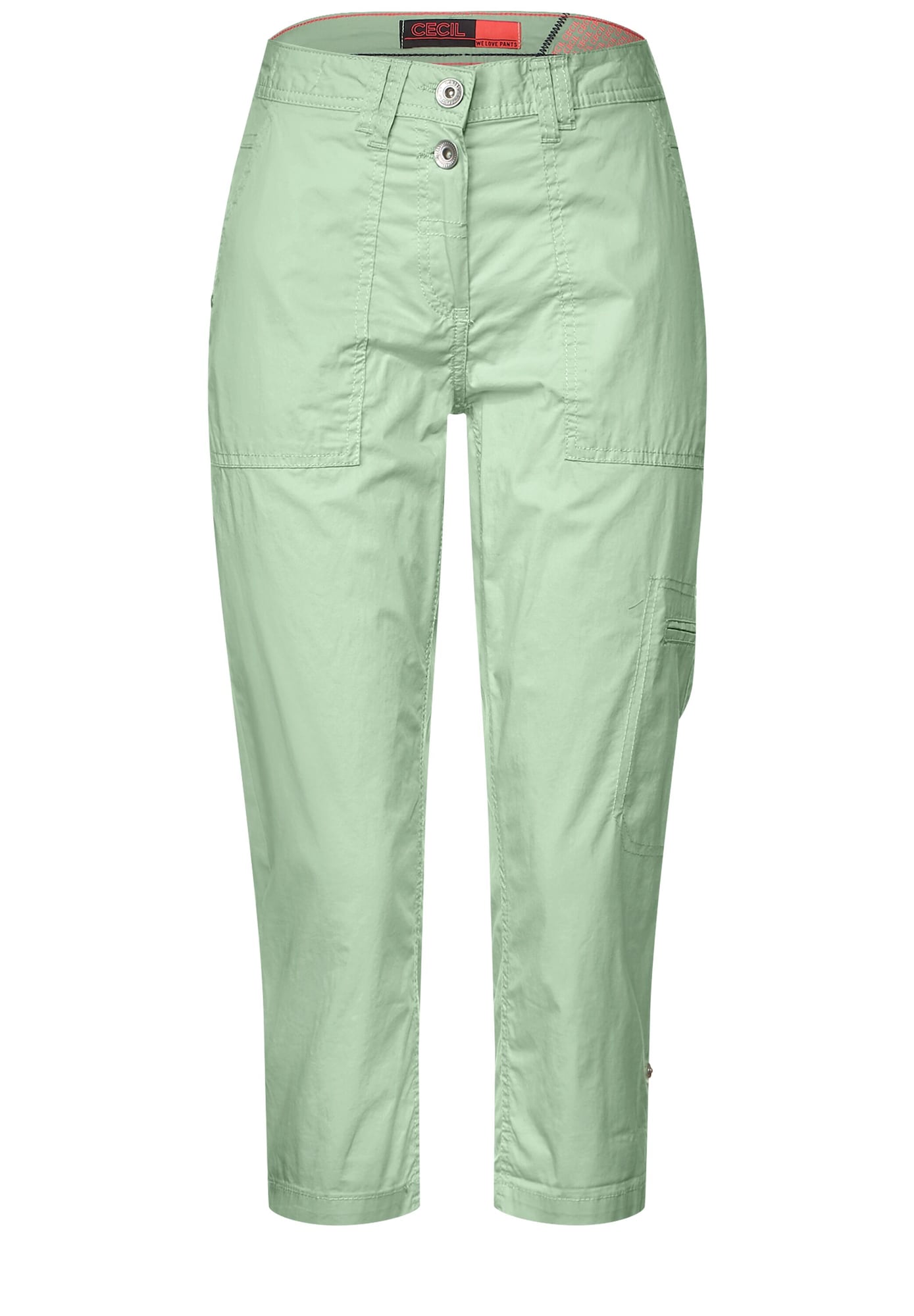 CECIL Панталон  зелено / светлозелено