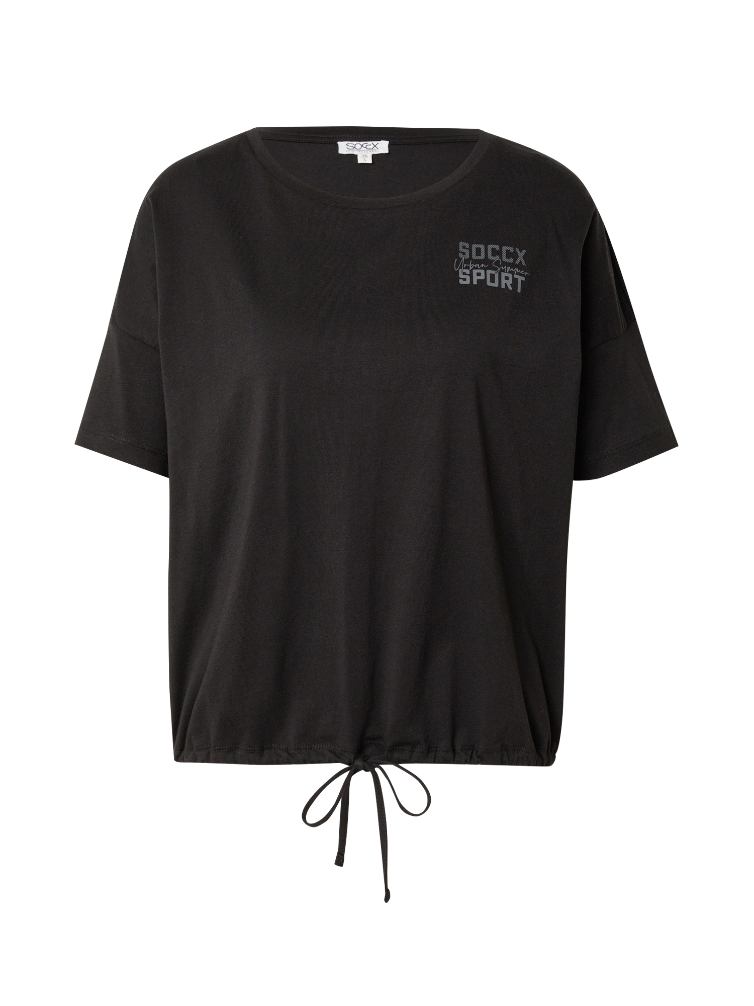 Soccx Oversize póló  szürke / fekete
