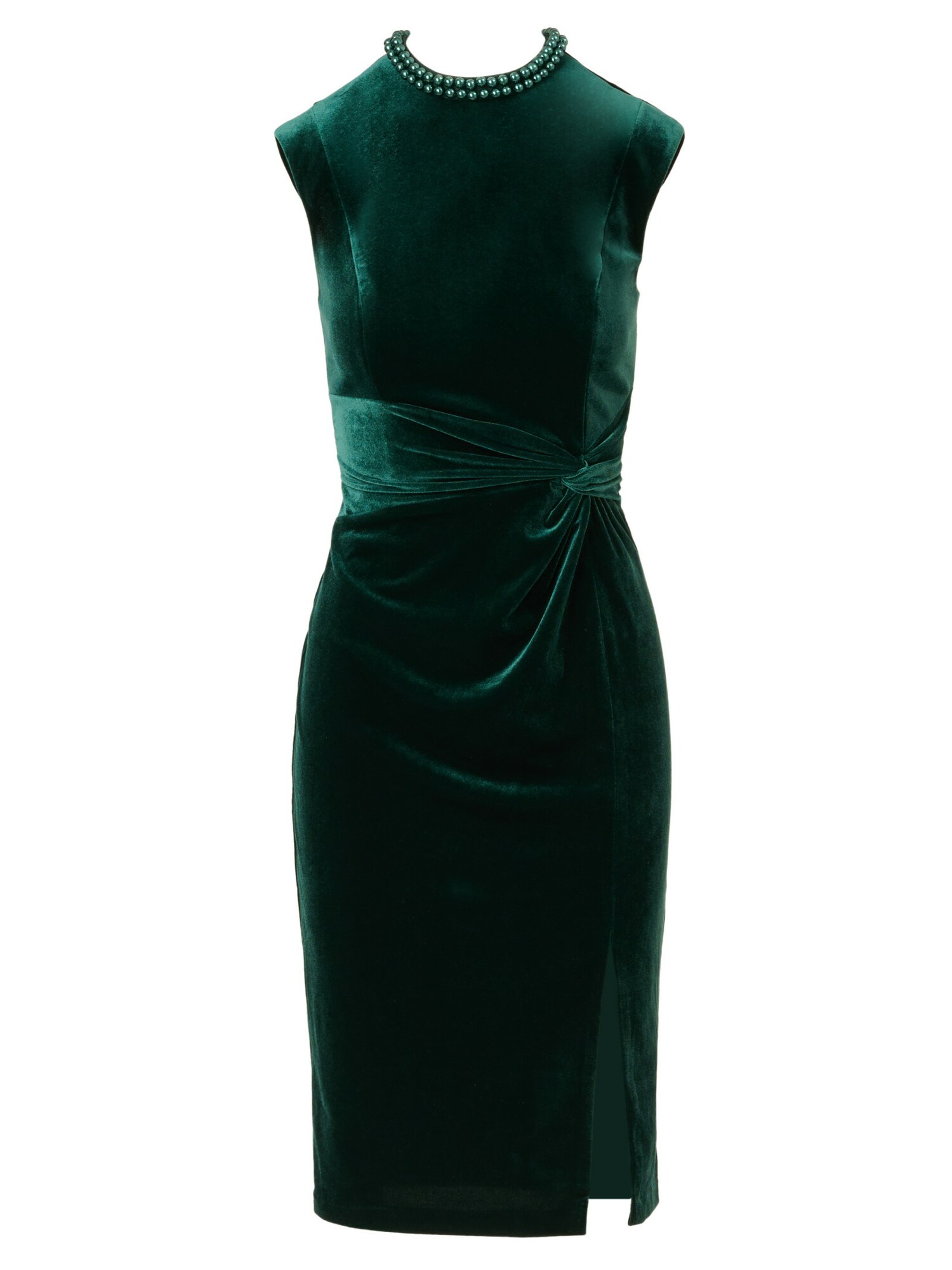 Adrianna Papell Knielanges Cocktailkleid Mock Neck Midi Dress