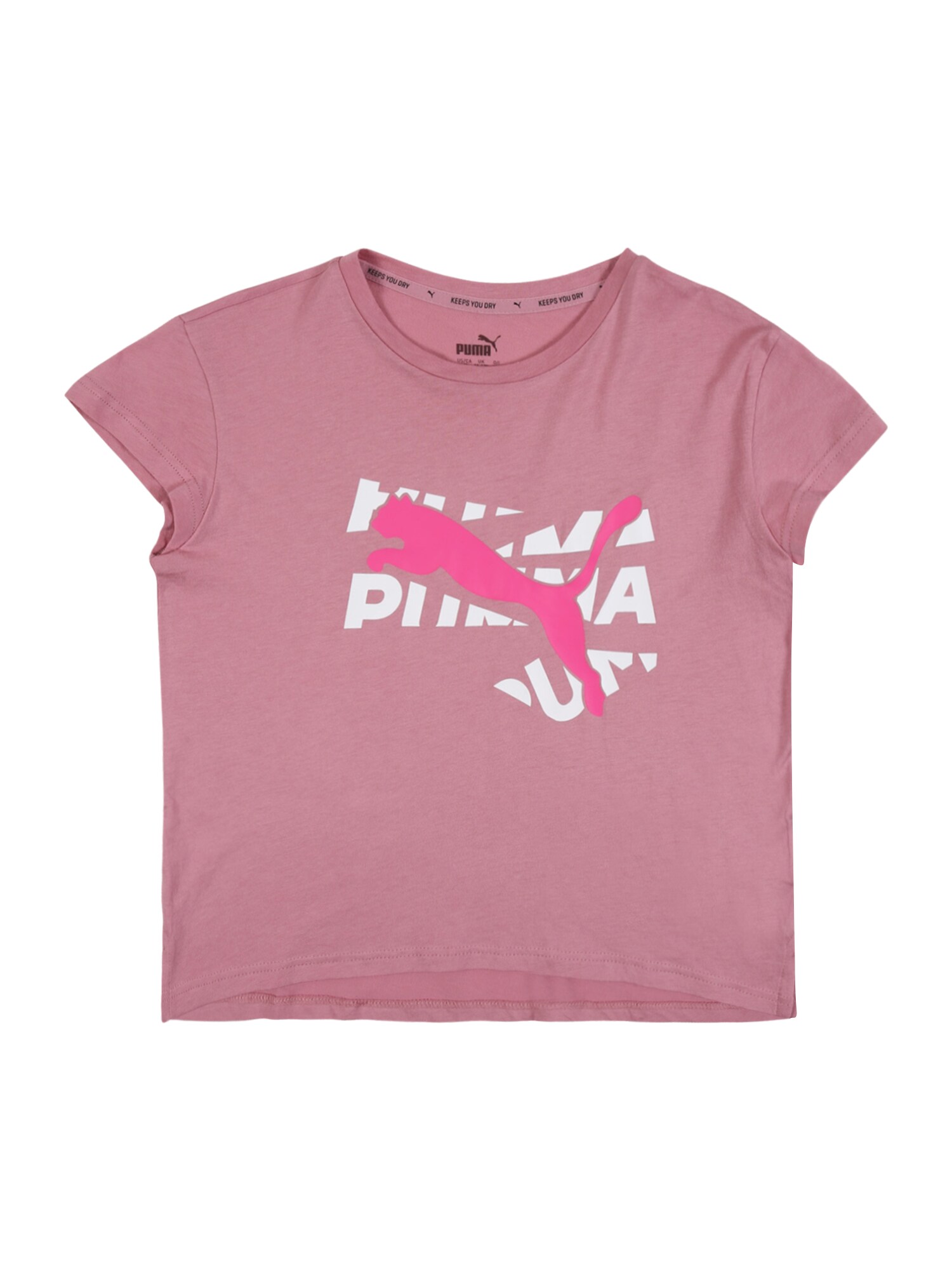 PUMA Sportiniai marškinėliai  šviesiai violetinė / rožinė / balta