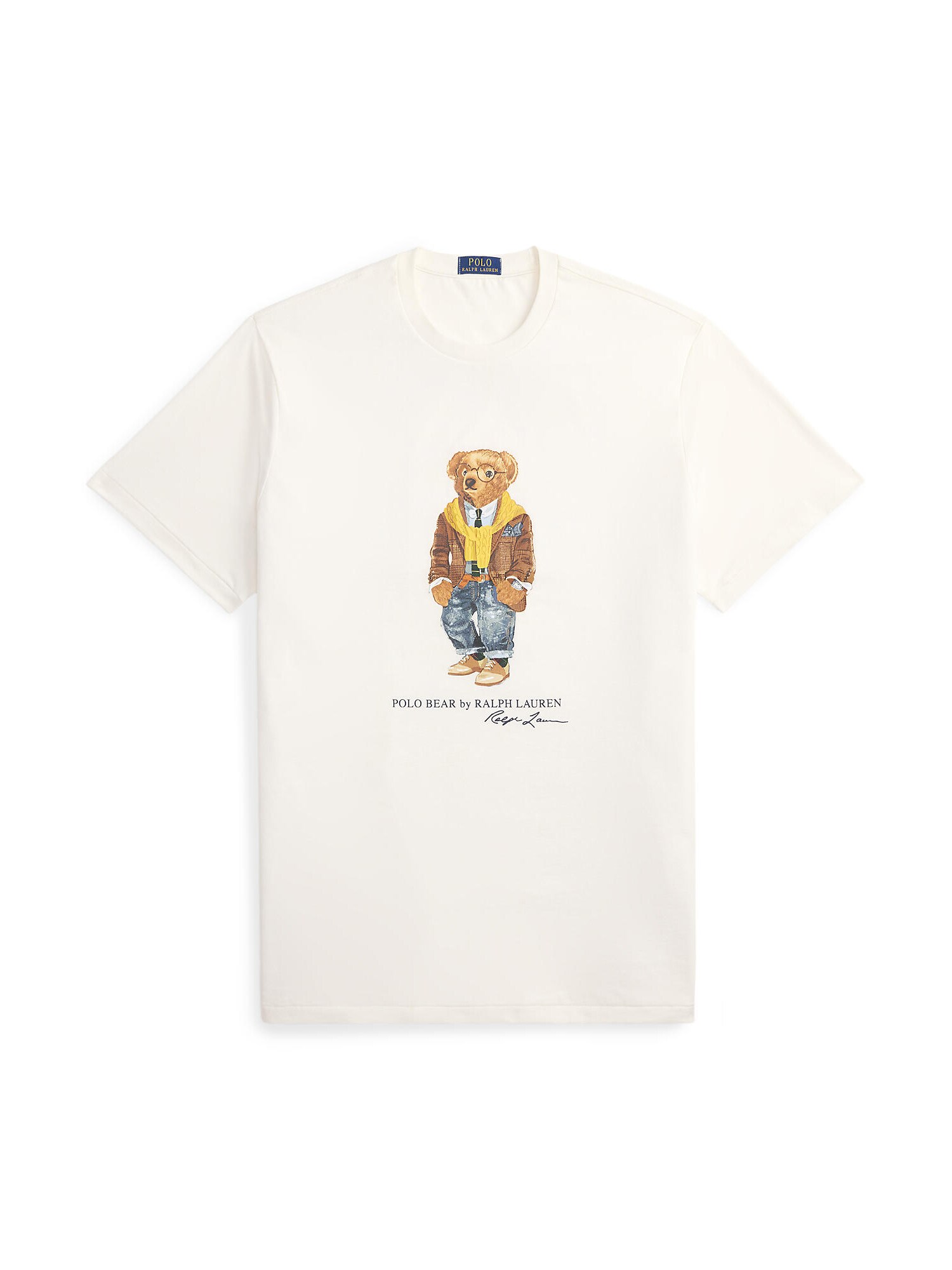Polo Ralph Lauren Big & Tall Tricou  crem / albastru denim / maro / galben curry