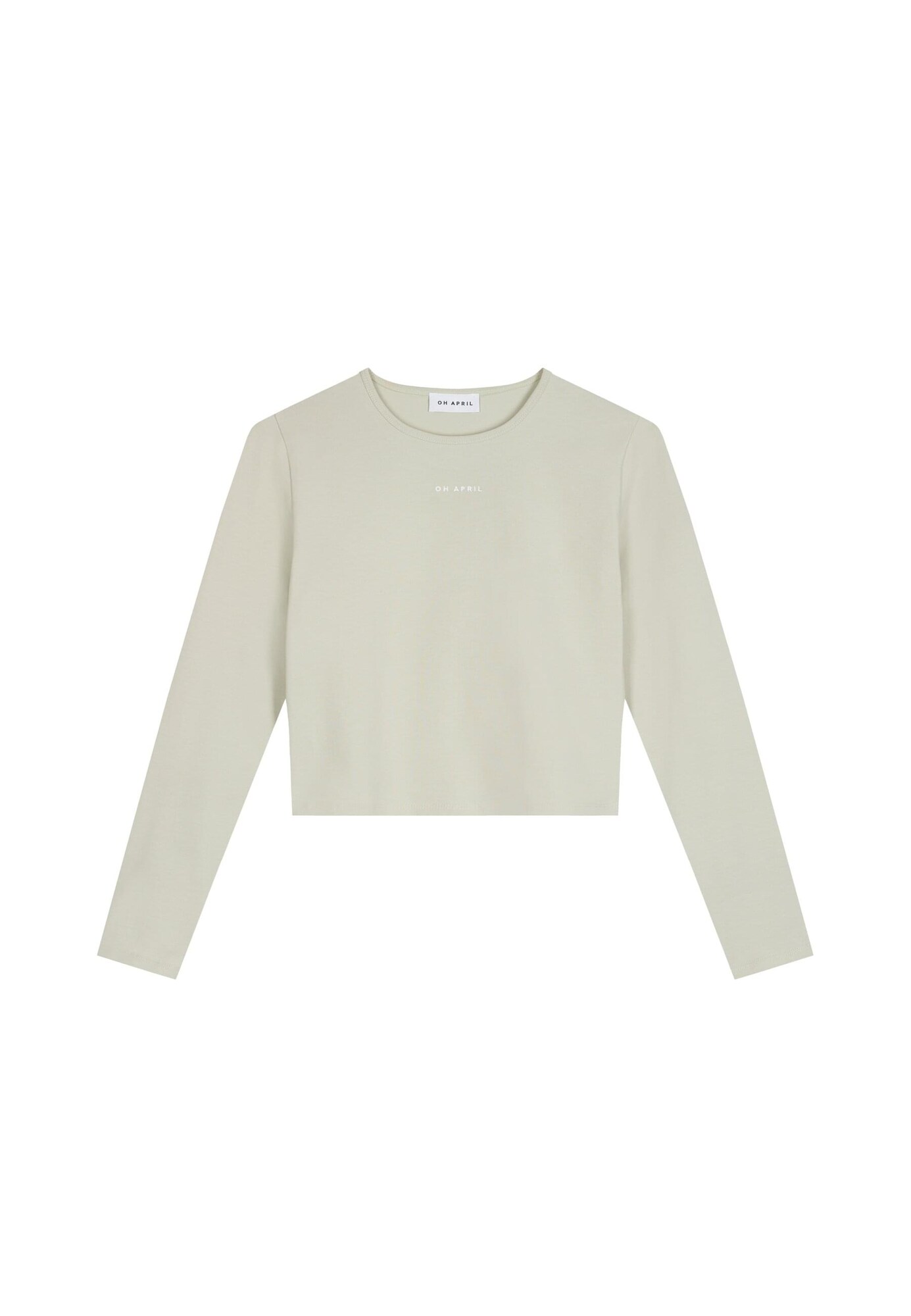 OH APRIL Tricou Ica  verde pastel / alb