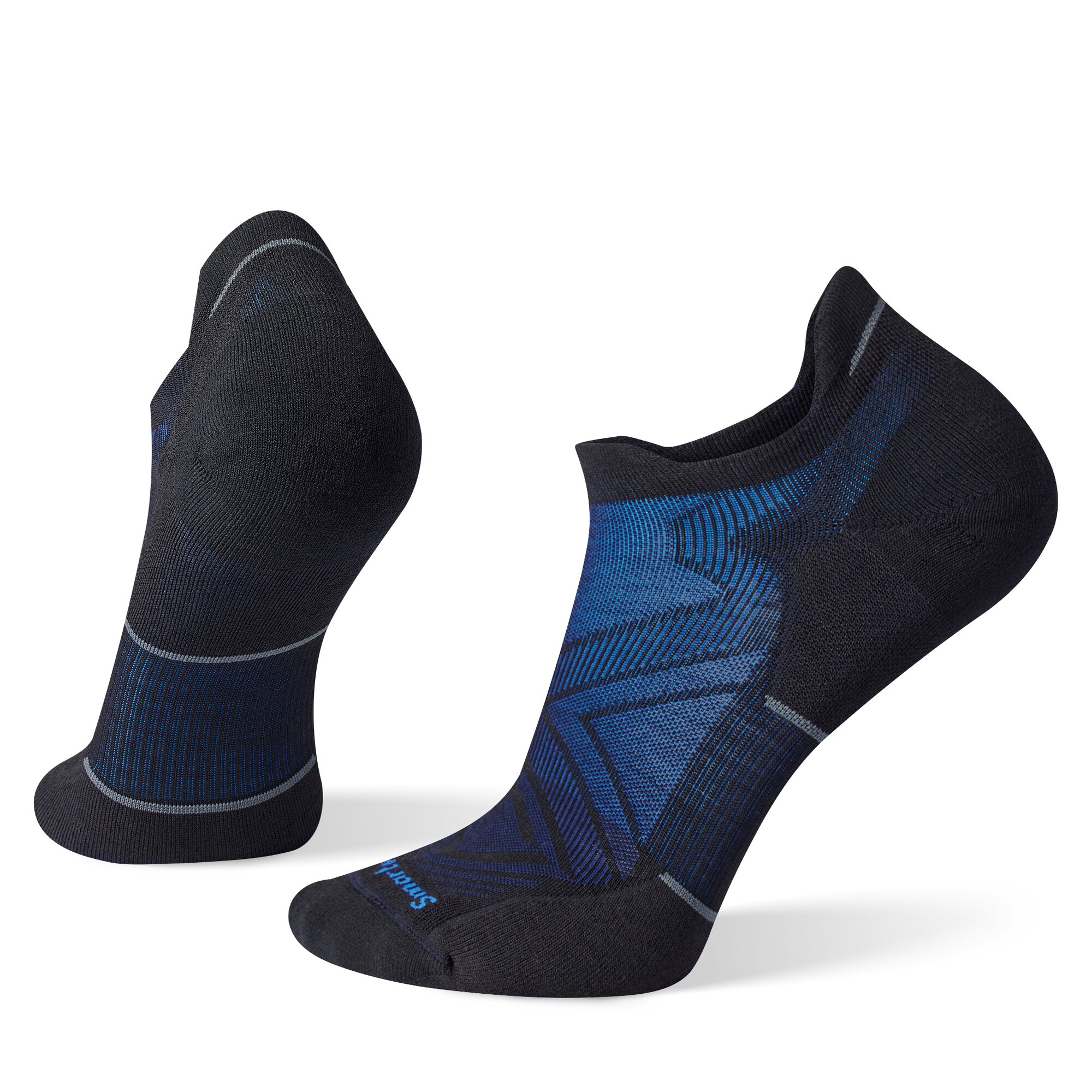 SMARTWOOL Șosete sport Run Targeted albastru închis / negru