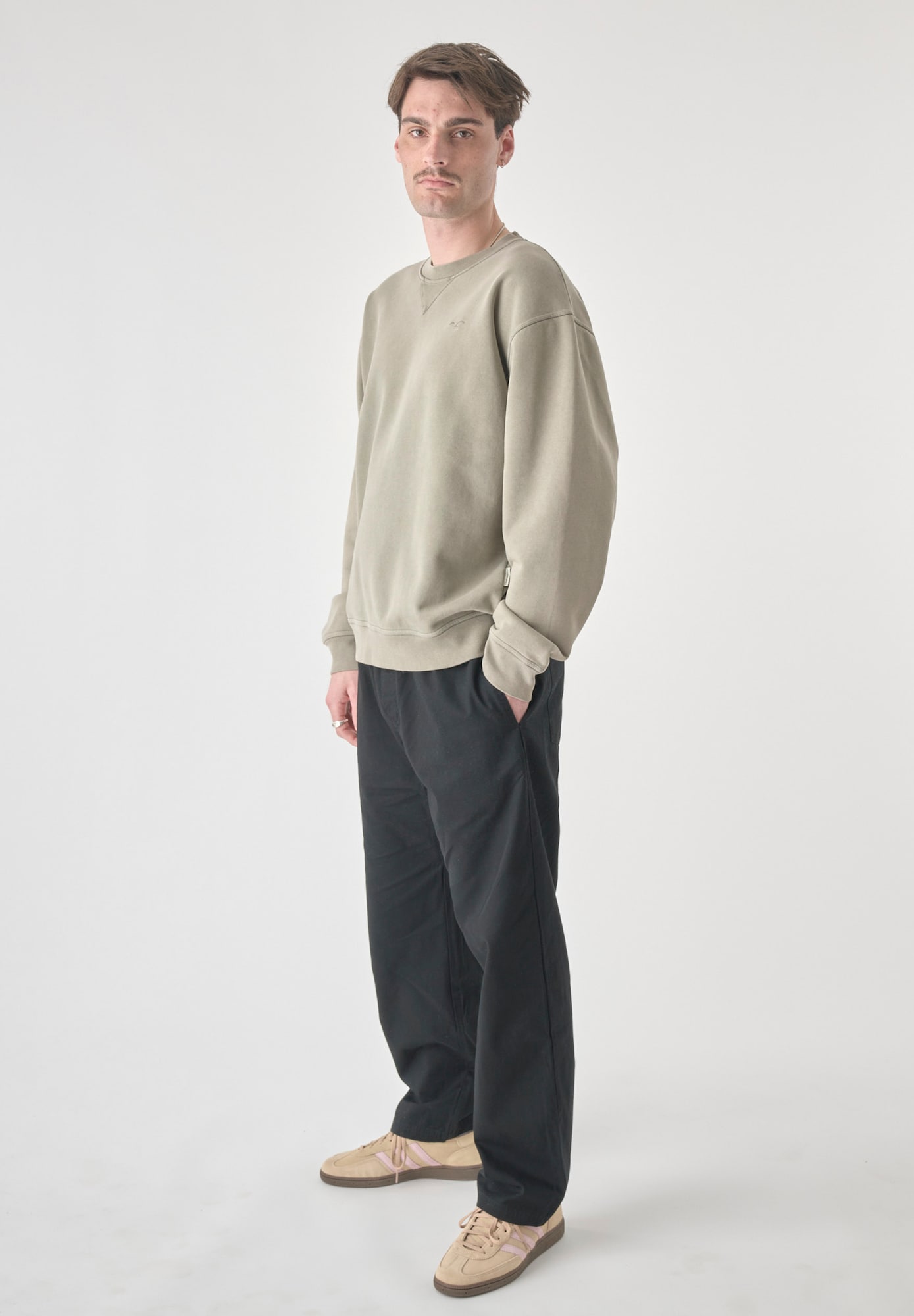 Thumbnail - Cleptomanicx Sweatshirt Ligull Washed