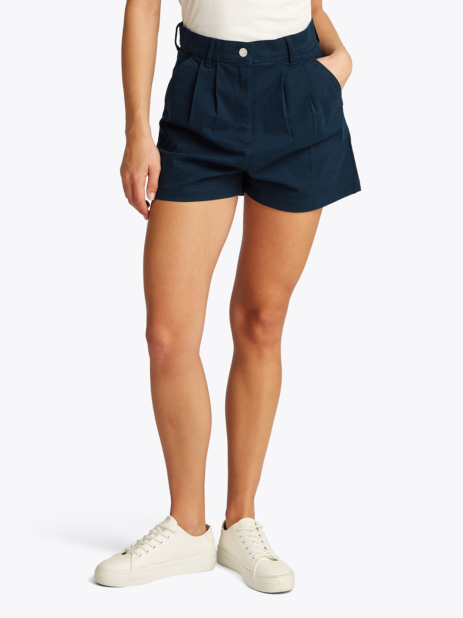 Tommy Jeans Élére vasalt nadrágok  tengerészkék termék 2. képe