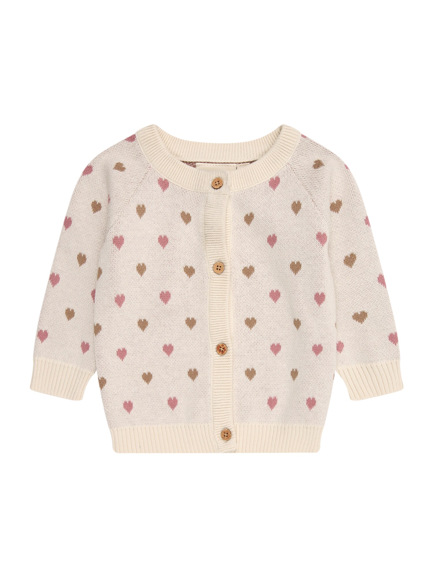 Lil'Atelier Strickjacke 'NBFSARAN' umbra / greige / magenta