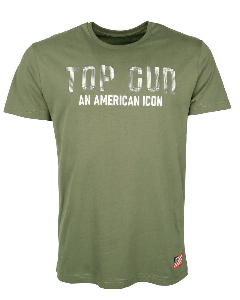 TOP GUN T-Shirt Herren Größe XXXL khaki / weiß