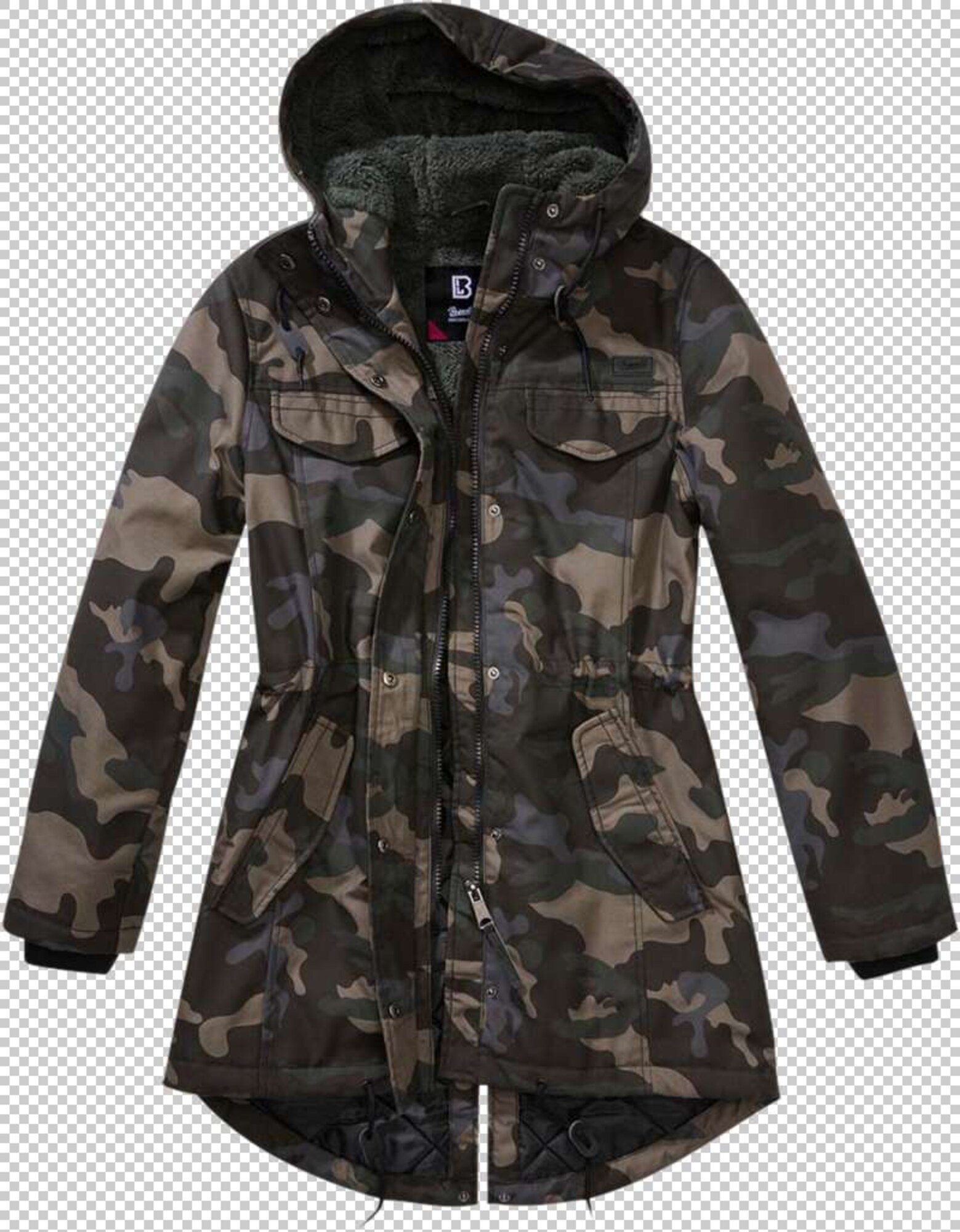 Brandit Tussenparka Donkergrijs / Kaki / Olijfgroen