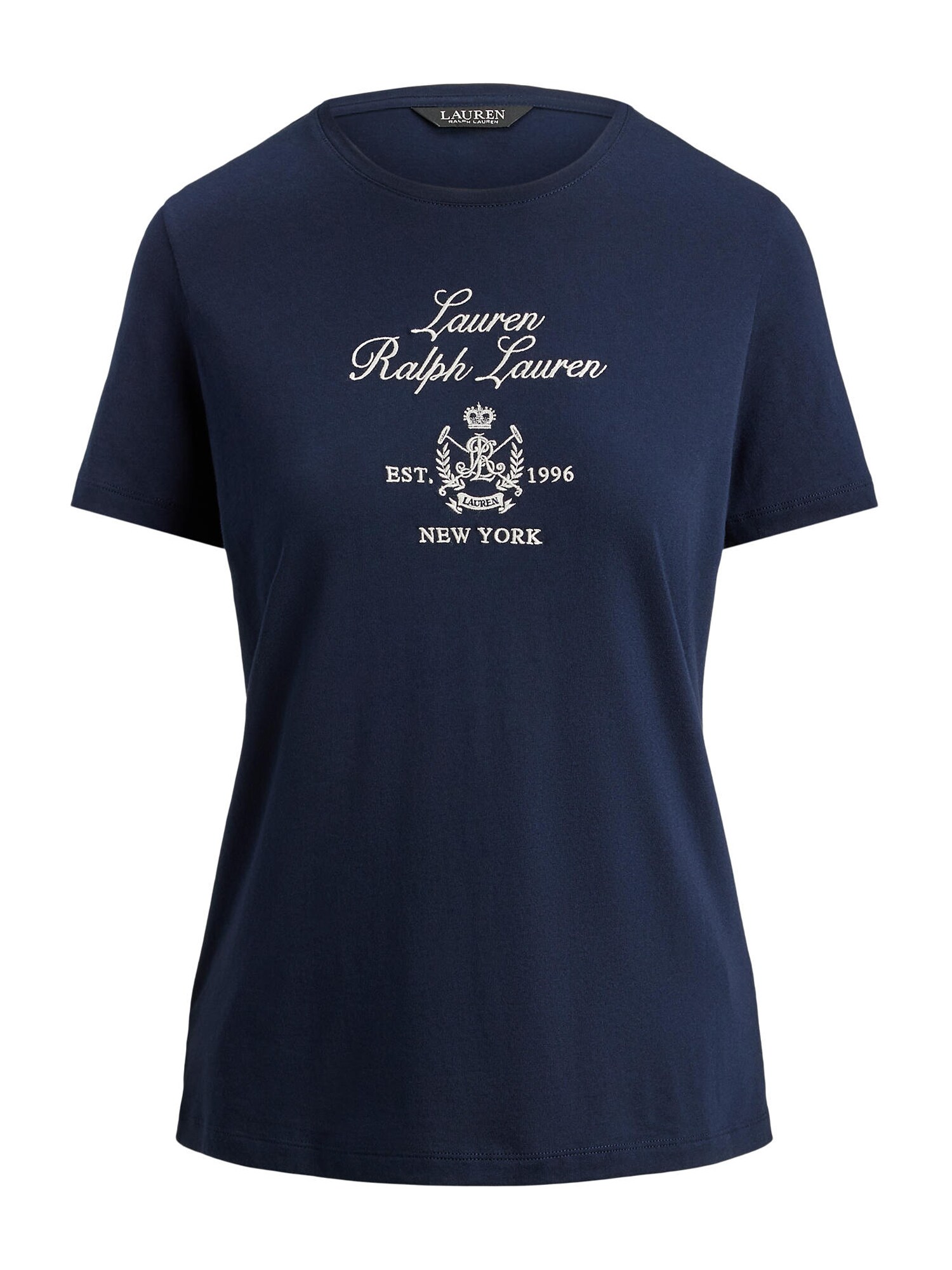 Lauren Ralph Lauren Petite Tricou 'KATLIN'  bleumarin / alb