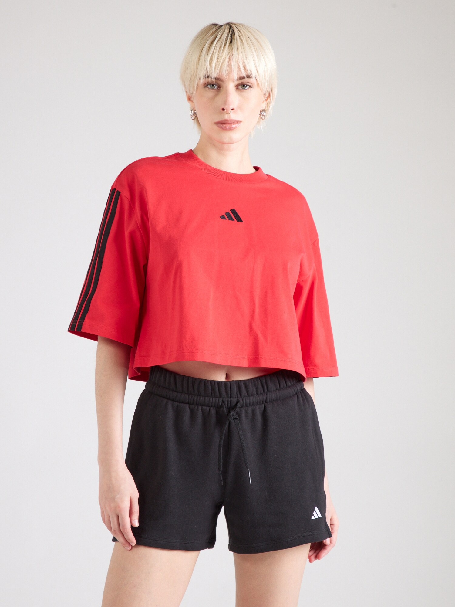 ADIDAS SPORTSWEAR Póló  piros / fekete termék 2. képe