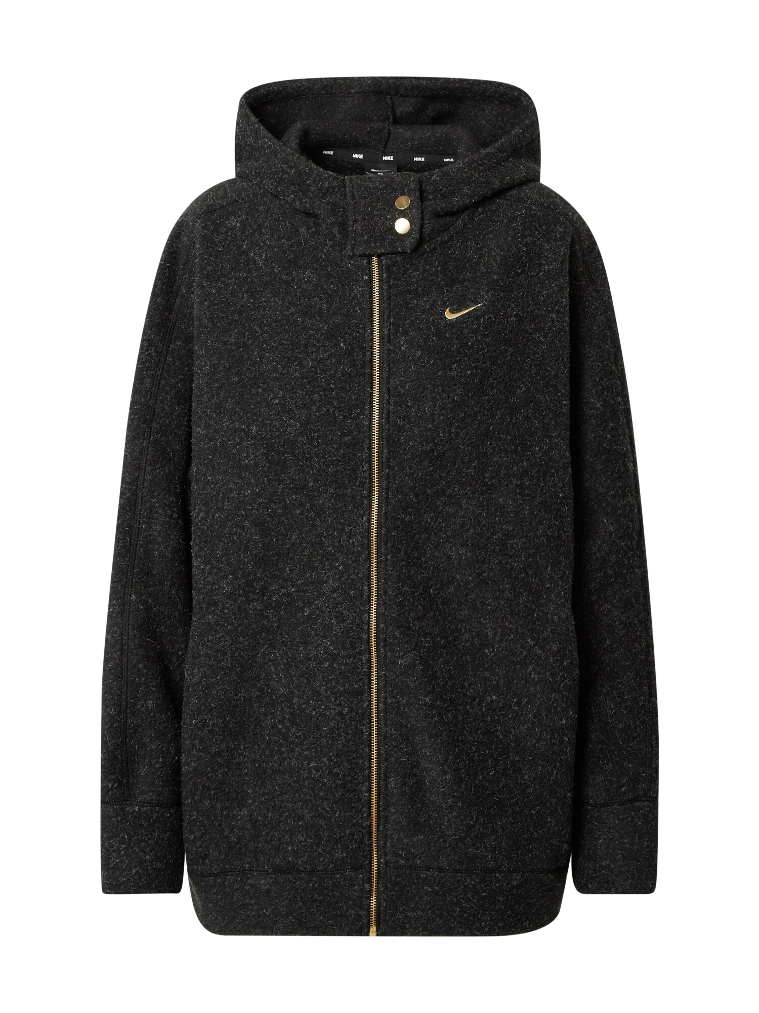 NIKE Sportinė striukė 'Therma'  juoda