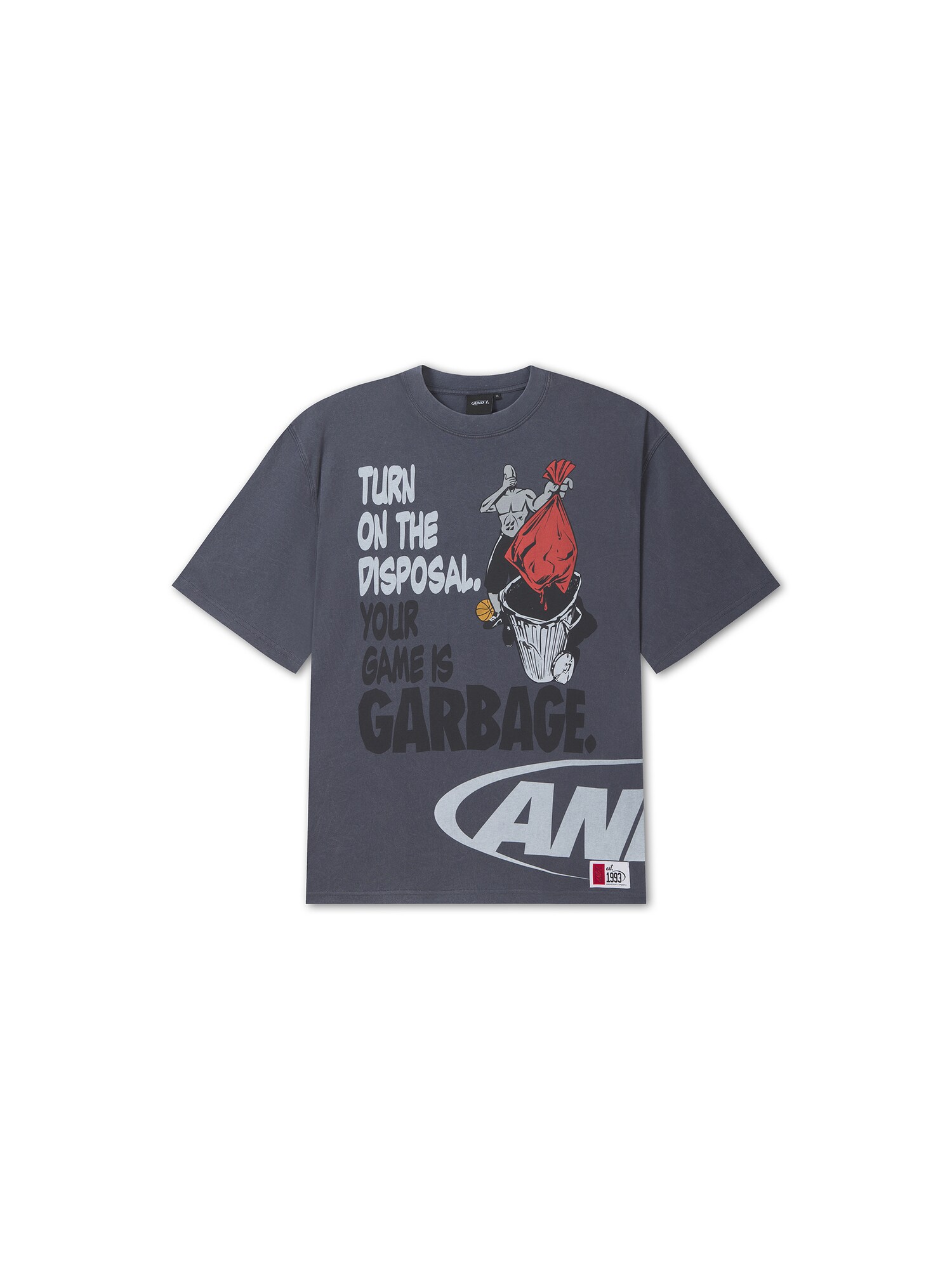 AND1 Tricou Game Is Garbage Trash Talk albastru noapte / mai multe culori