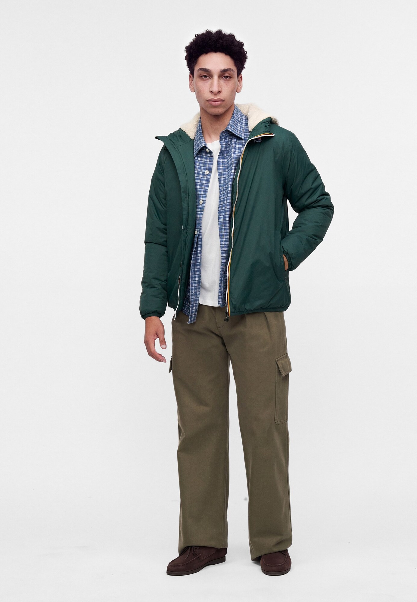 K-Way Chaqueta funcional 'Le Vrai 4.0 Claude Orsetto'  verde oscuro – imagen 4