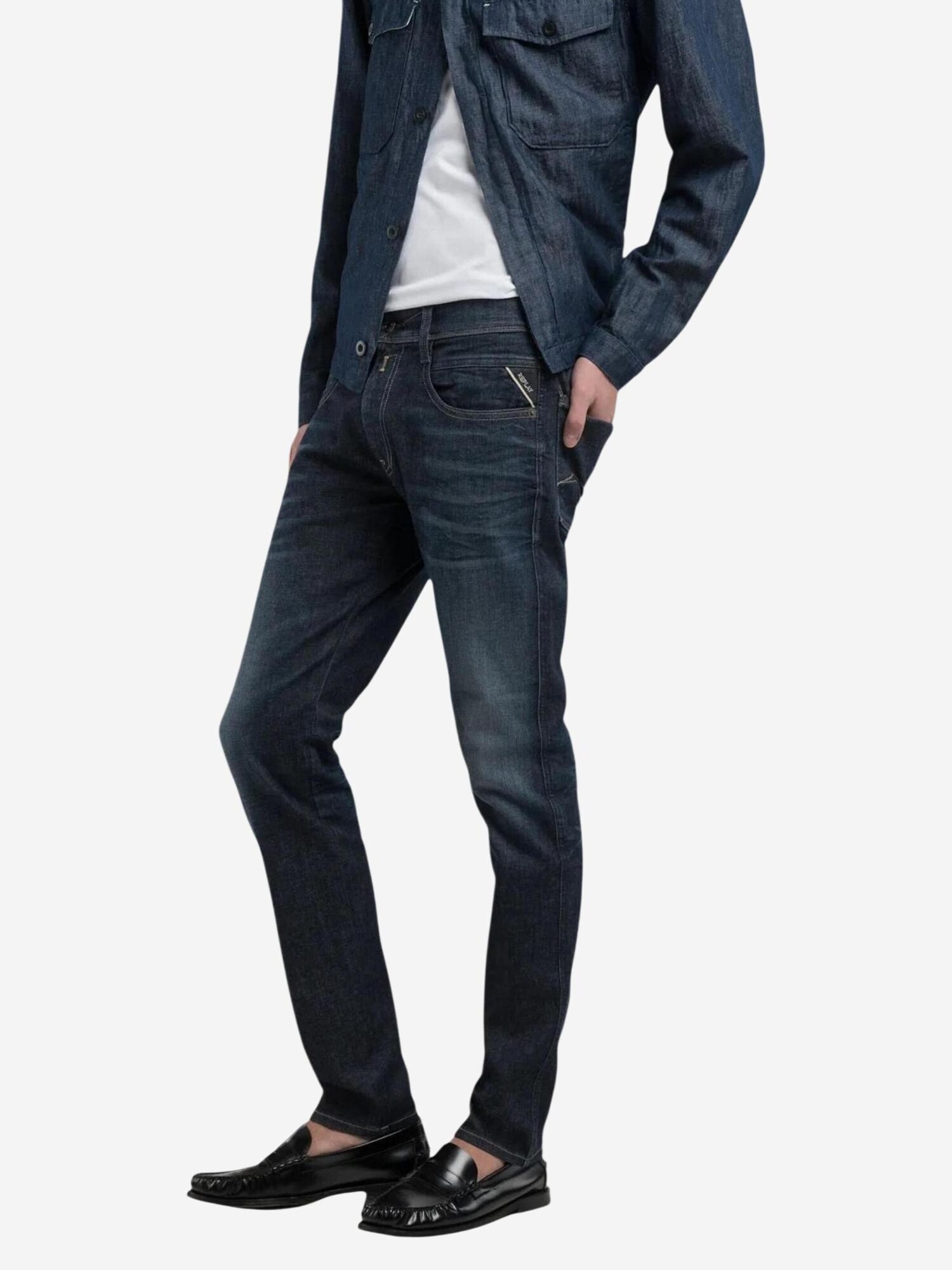 REPLAY Vaquero 'ANBASS M914Y .000.661 730' azul oscuro – imagen 2