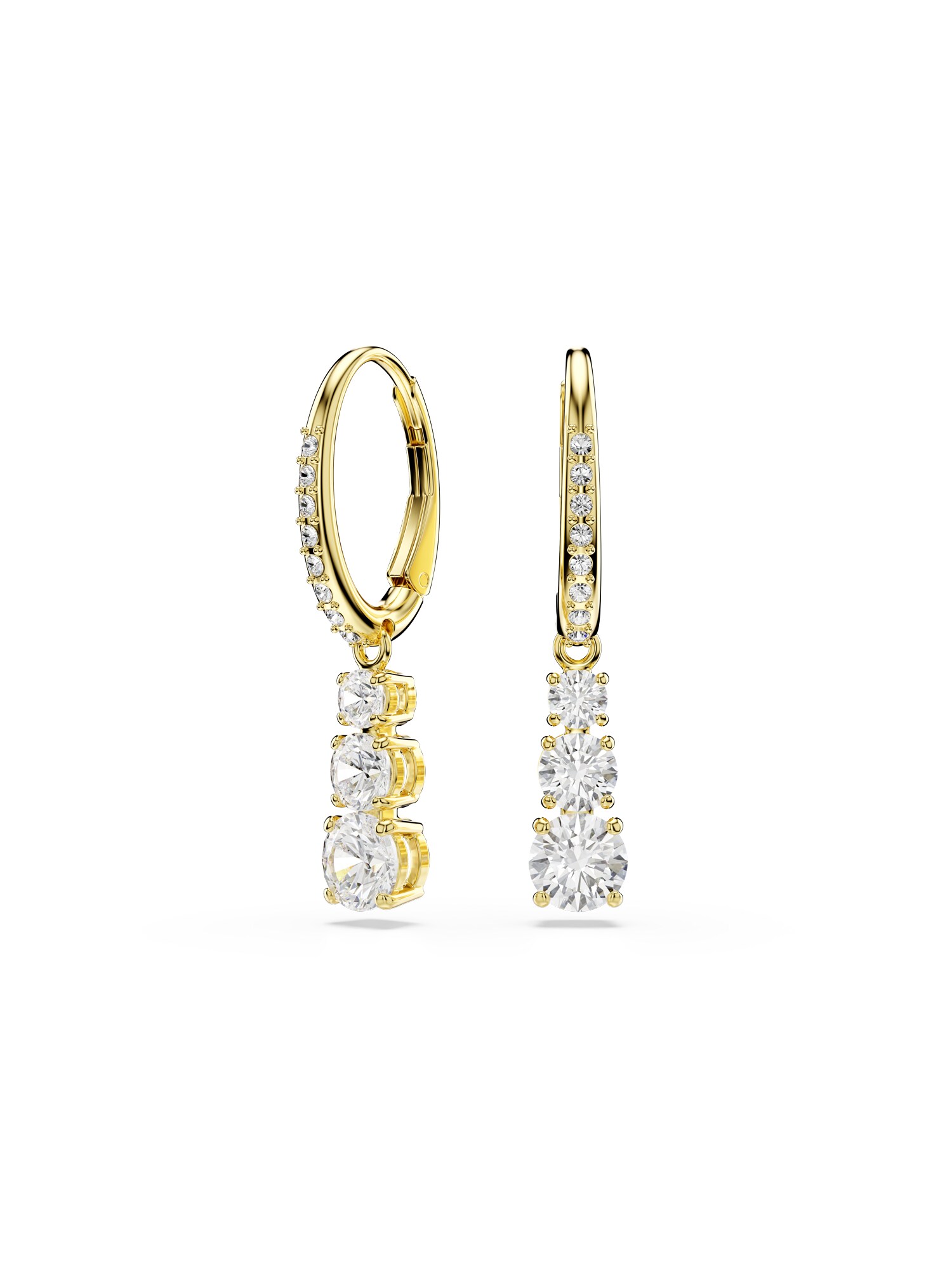 Swarovski Fülbevalók  arany akciós termékkép 1