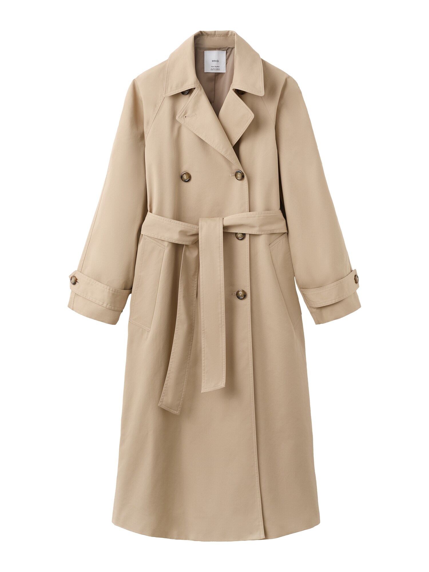 MANGO Palton de primăvară-toamnă Angela  bej