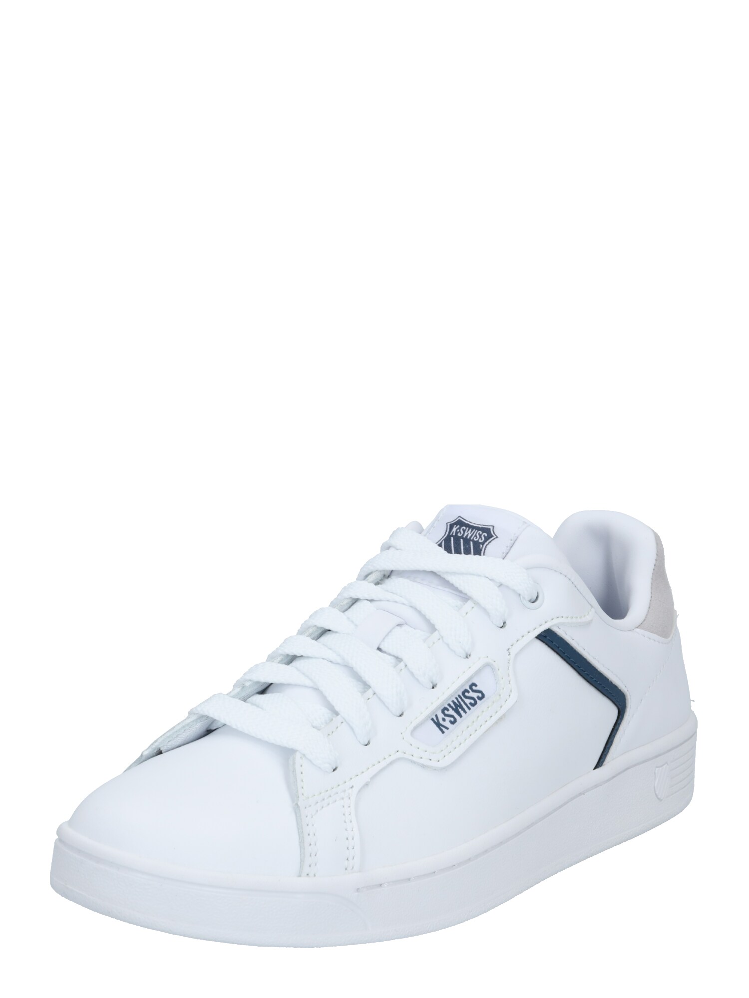 K-SWISS Sportbačiai be auliuko 'Clean Court II'  balta / tamsiai mėlyna / glaisto spalva