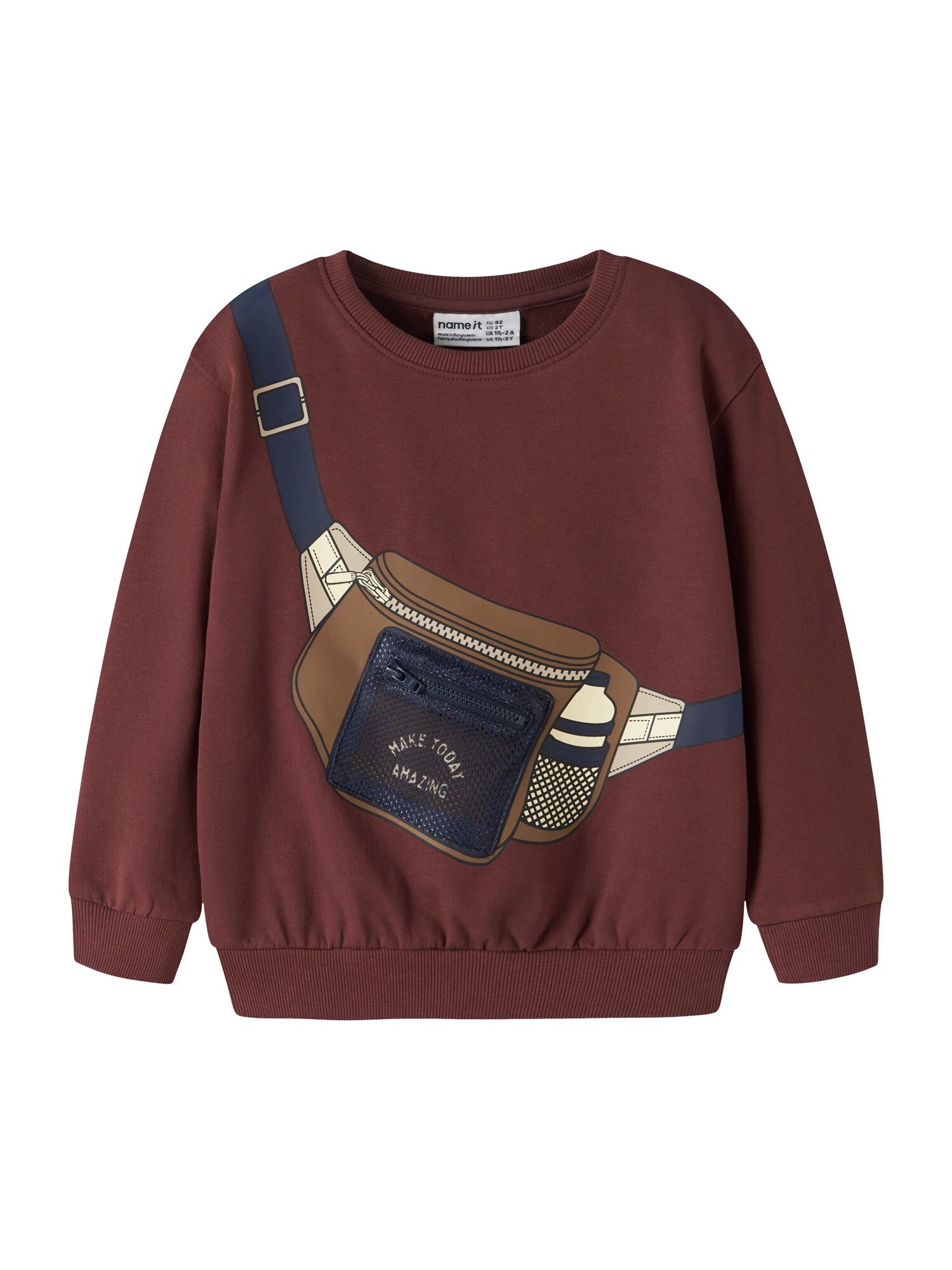 NAME IT Sweater majica 'NMMRAFI' tamno ljubičasta