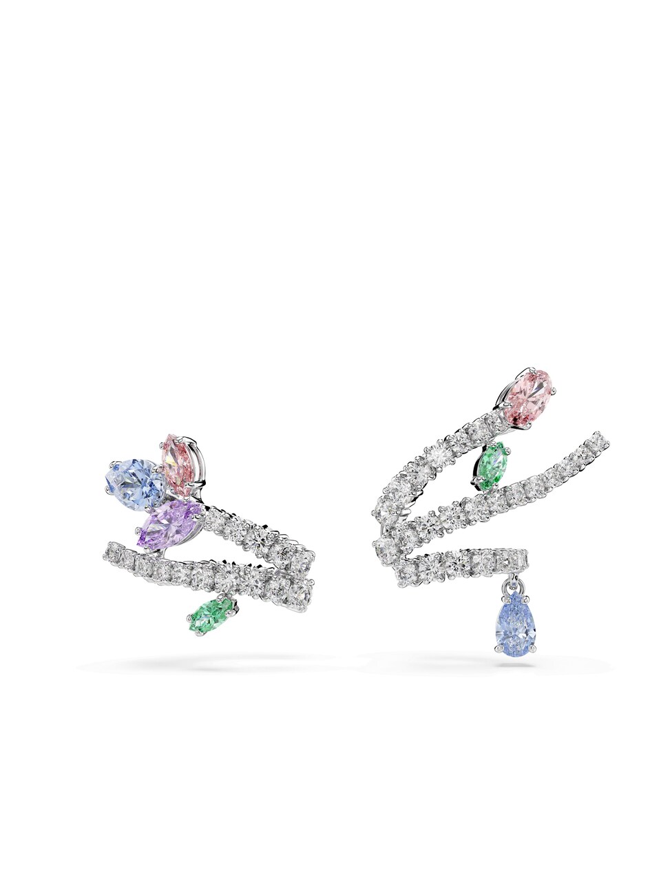 Örhängen opal / limette / rosa