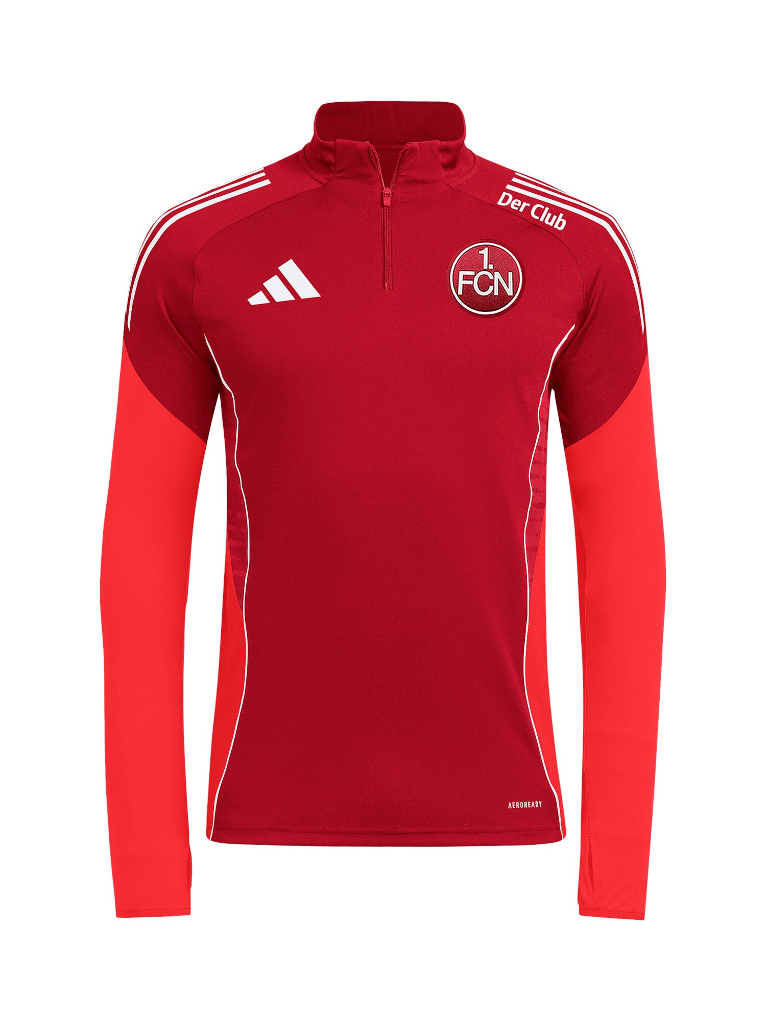 ADIDAS PERFORMANCE Hanorac sport FC Nürnberg  roșu / negru / alb