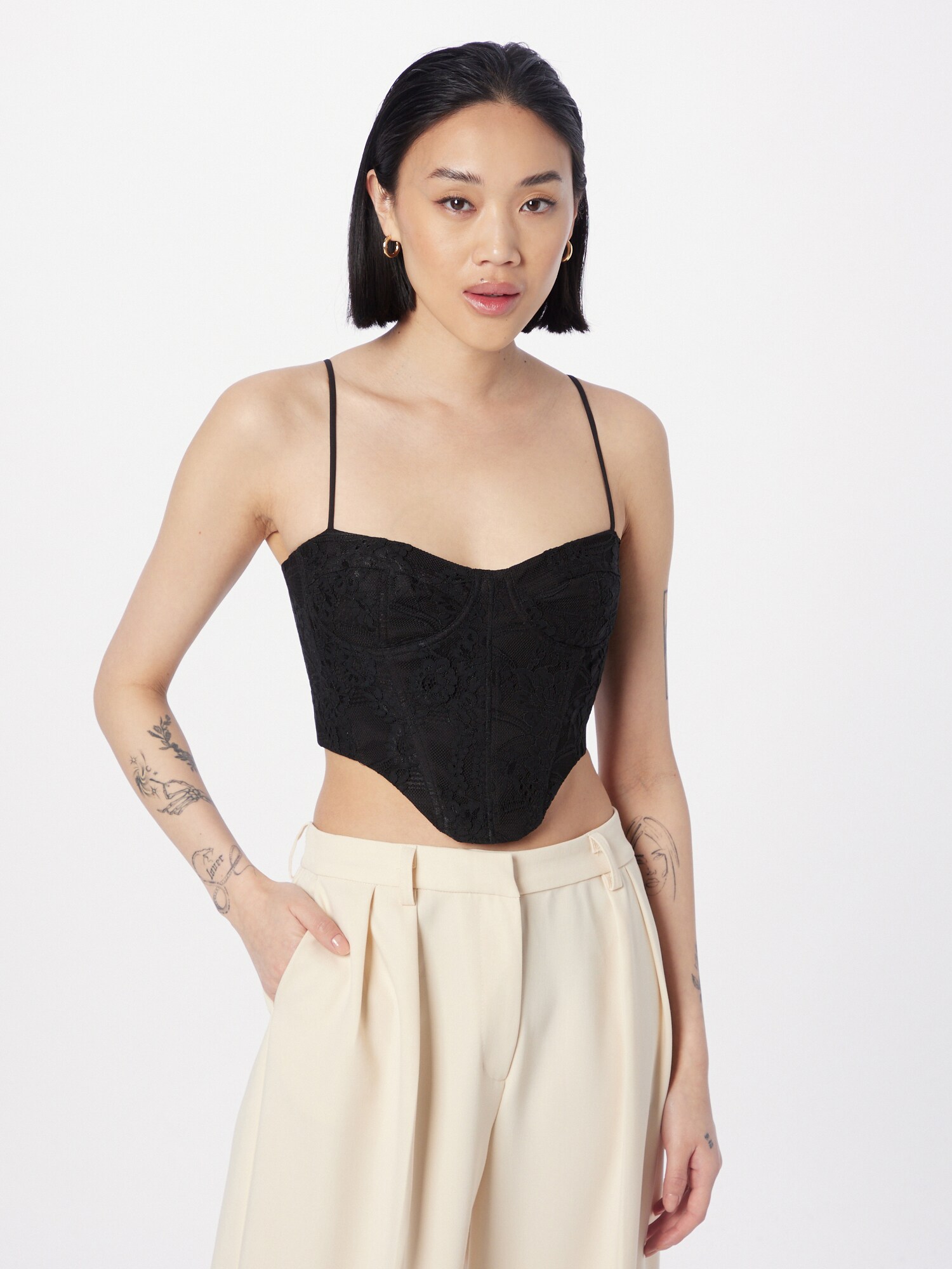 Bardot Top 'LUMINARY'  fekete termék 2. képe