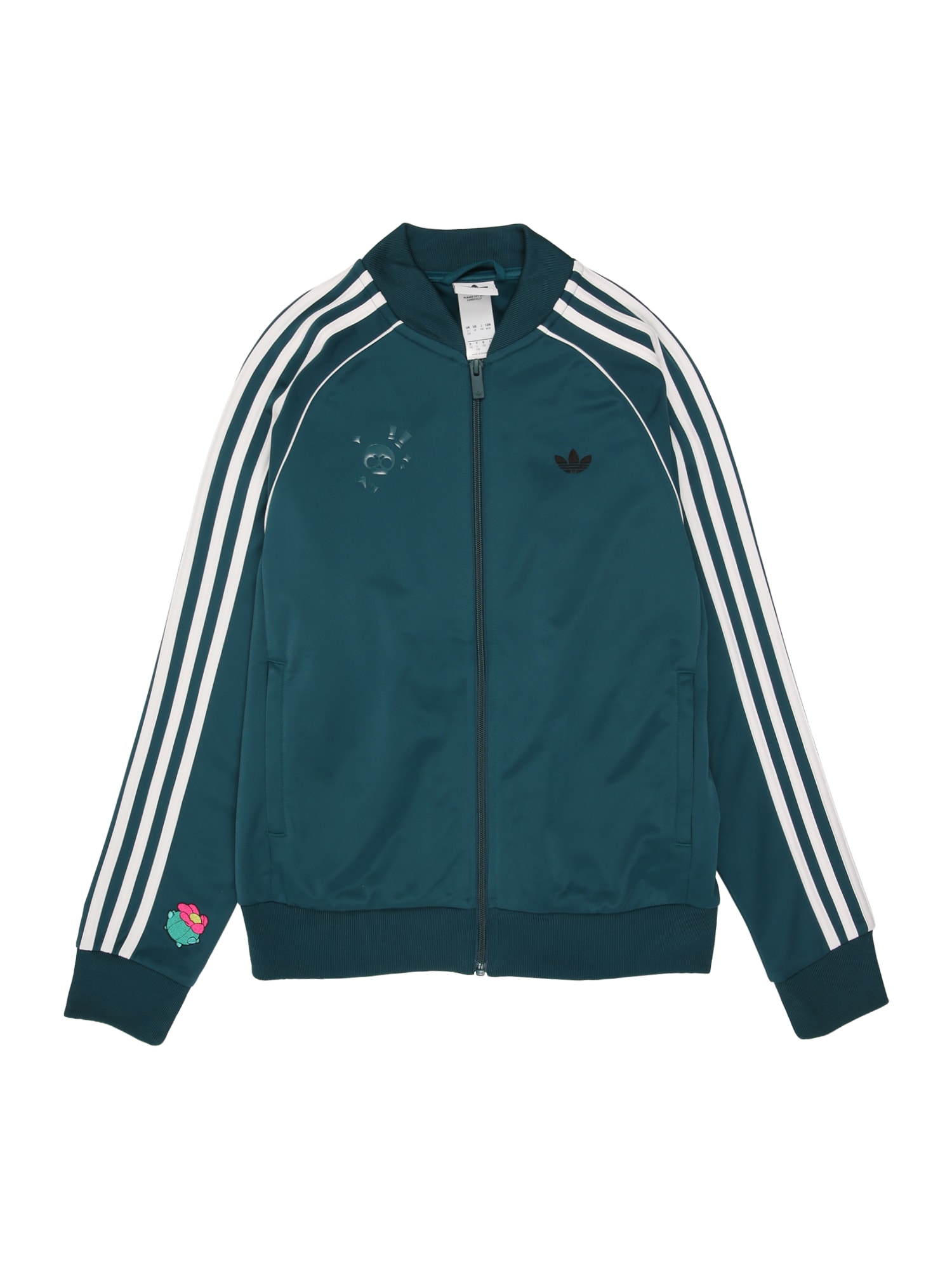ADIDAS ORIGINALS Prechodná bunda  tmavozelená / biela