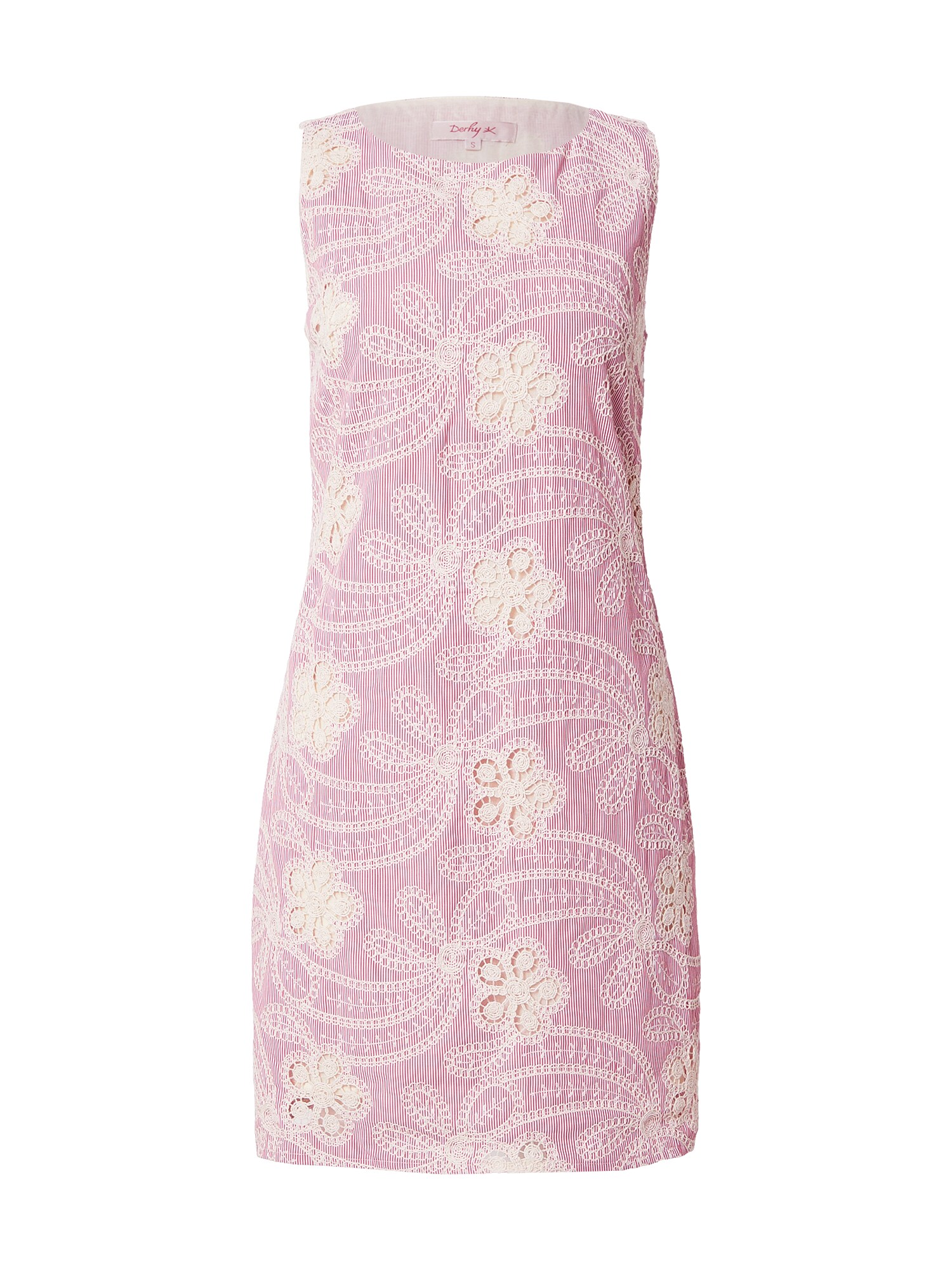 Derhy Vestido 'GERONIMA'  rosa / blanco
