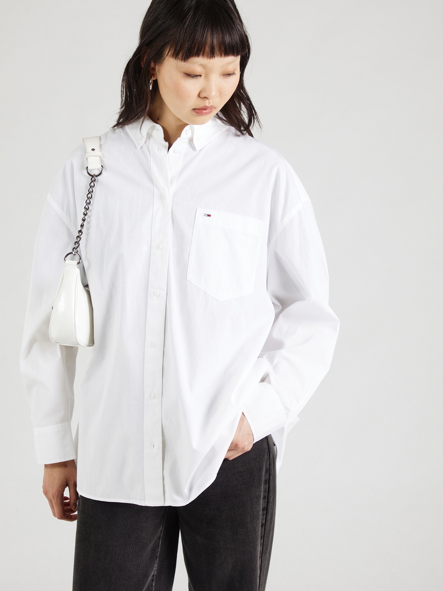 Tommy Jeans Blúz 'ESSENTIAL'  kék / piros / fehér termék 2. képe