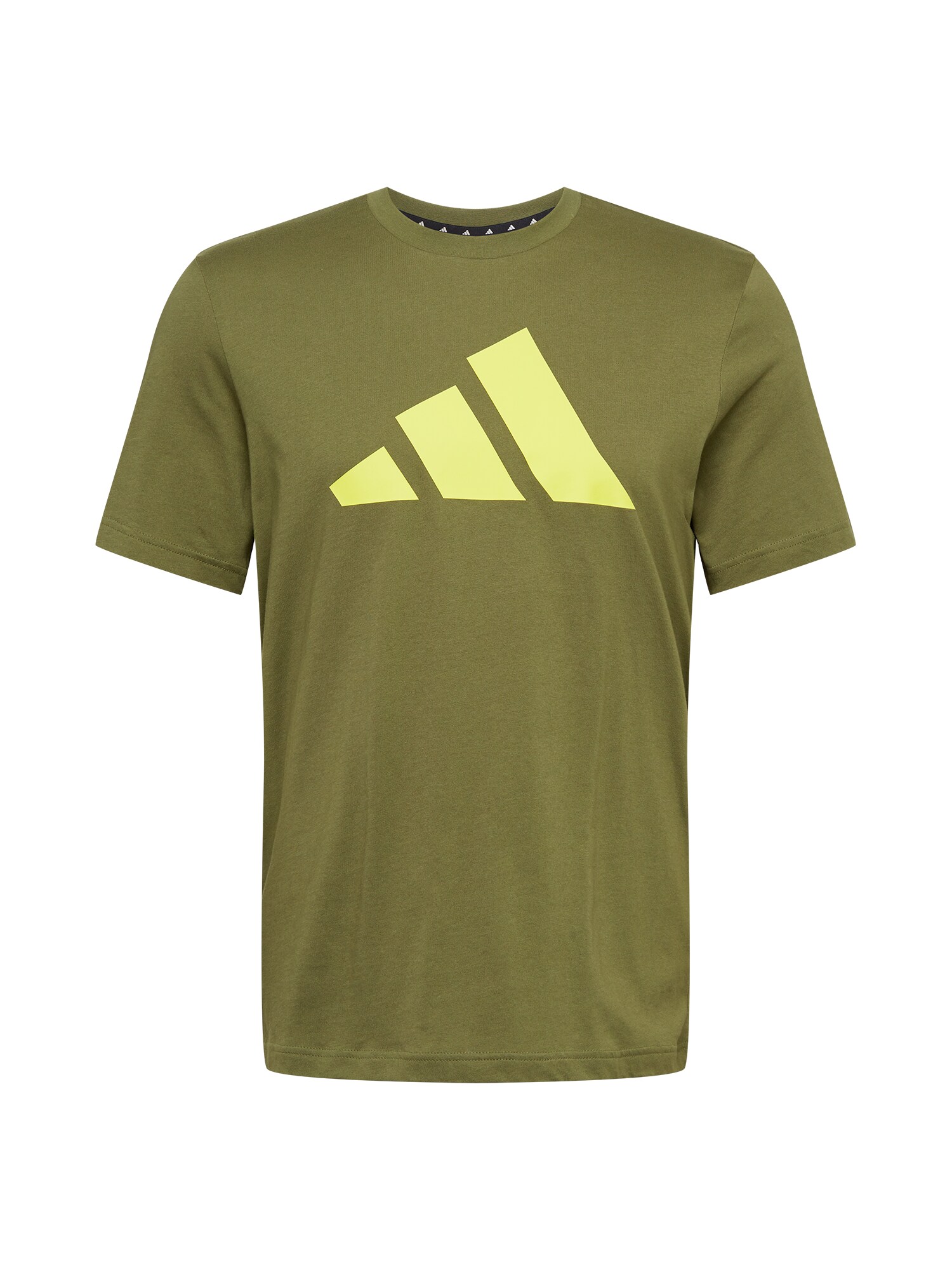 ADIDAS PERFORMANCE Sportiniai marškinėliai  alyvuogių spalva / geltona