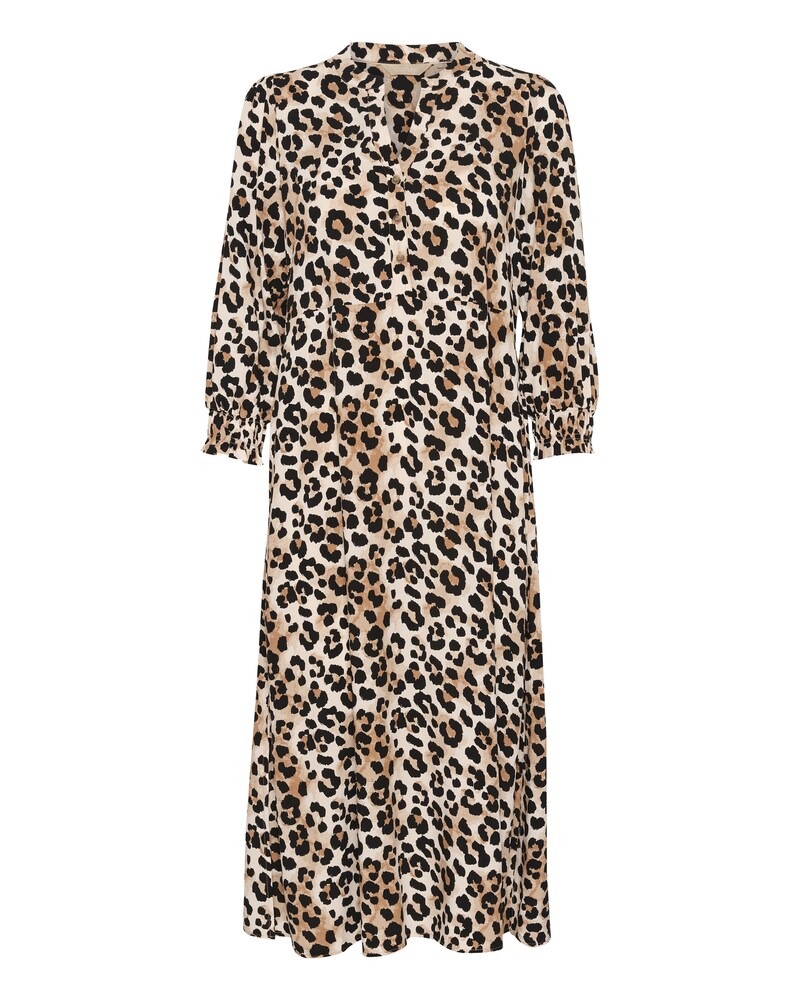 CULTURE Kleid 'Chay Bello' Damen Größe 34 brokat / schwarz / eierschale Winterkleid