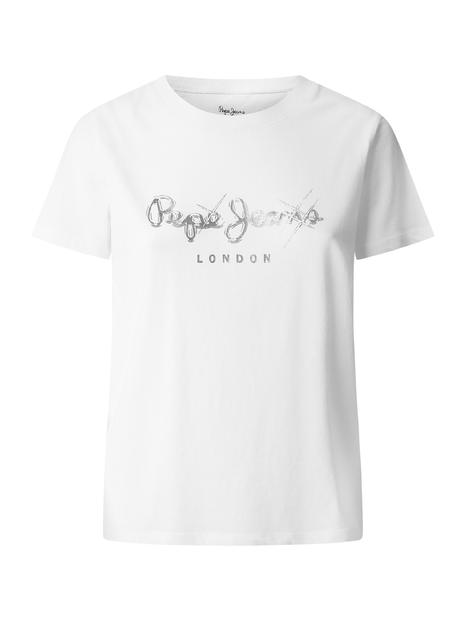 Pepe Jeans Póló 'LETICIA'  ezüst / fehér akciós termékkép 1