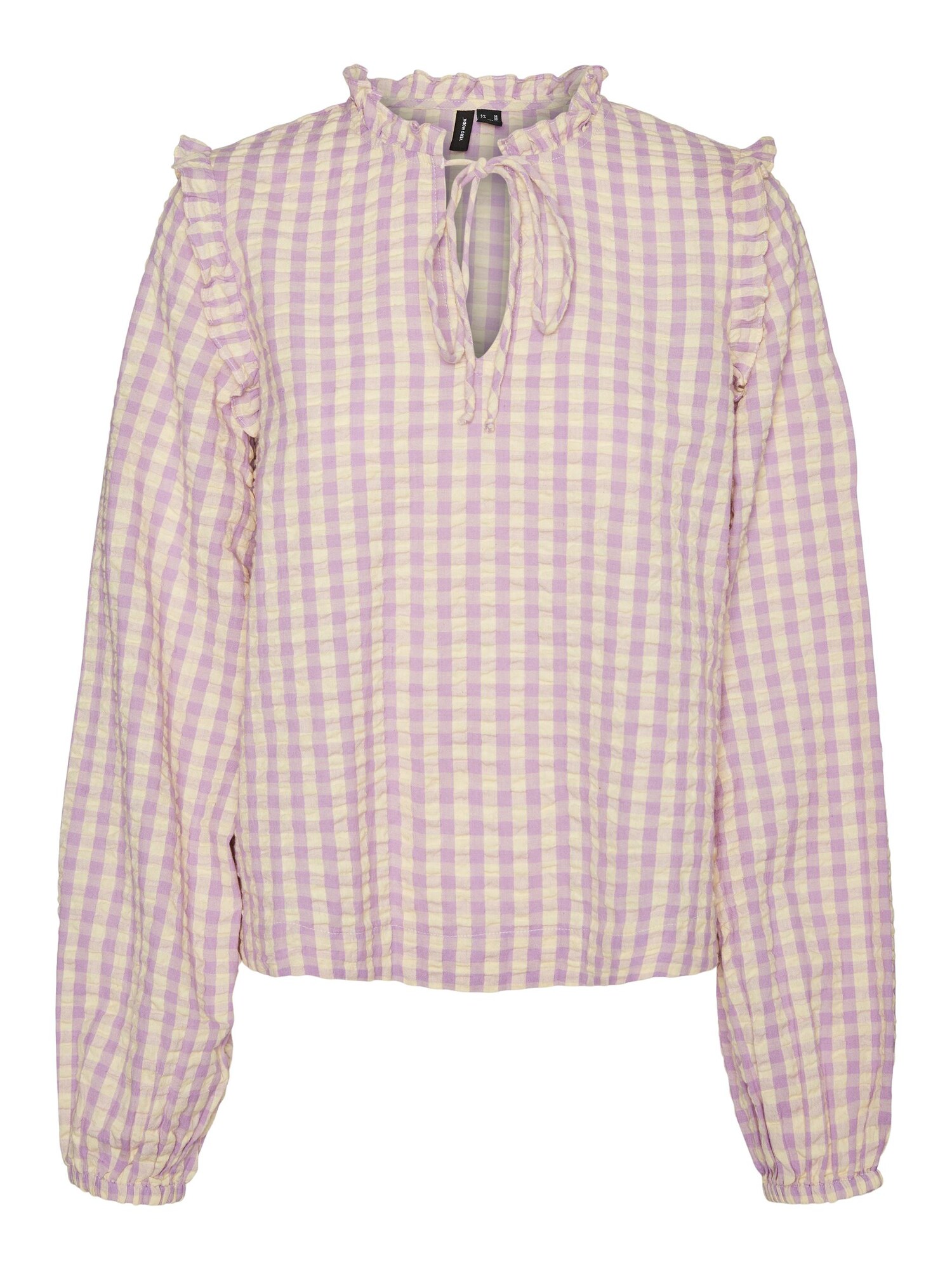 VERO MODA Blúzka 'Karen'  svetložltá / svetlofialová