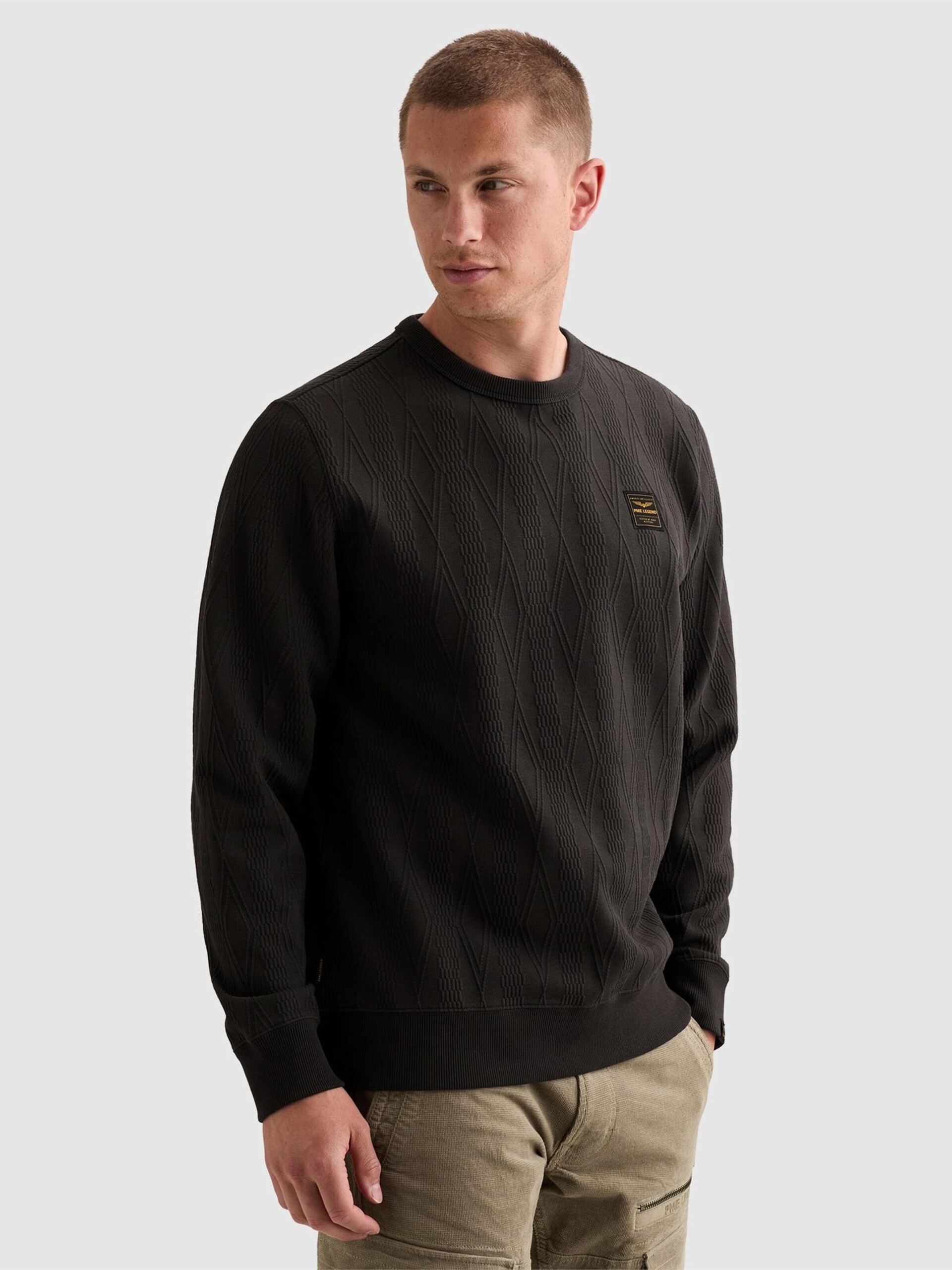 PME Legend Tröja Jacquard Anthracite herr – bild 2