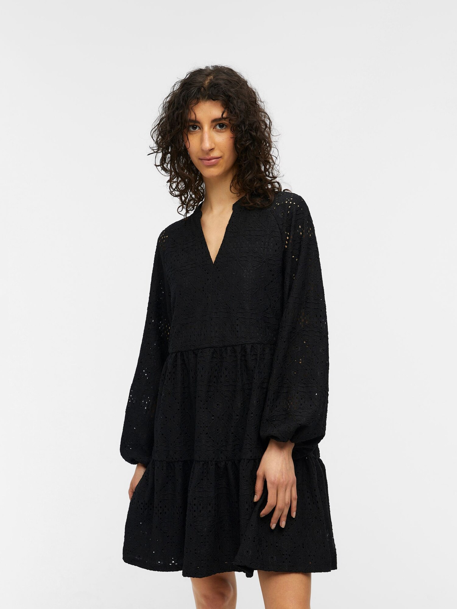 OBJECT Ruha 'Broderie Anglaise'  fekete termék 2. képe