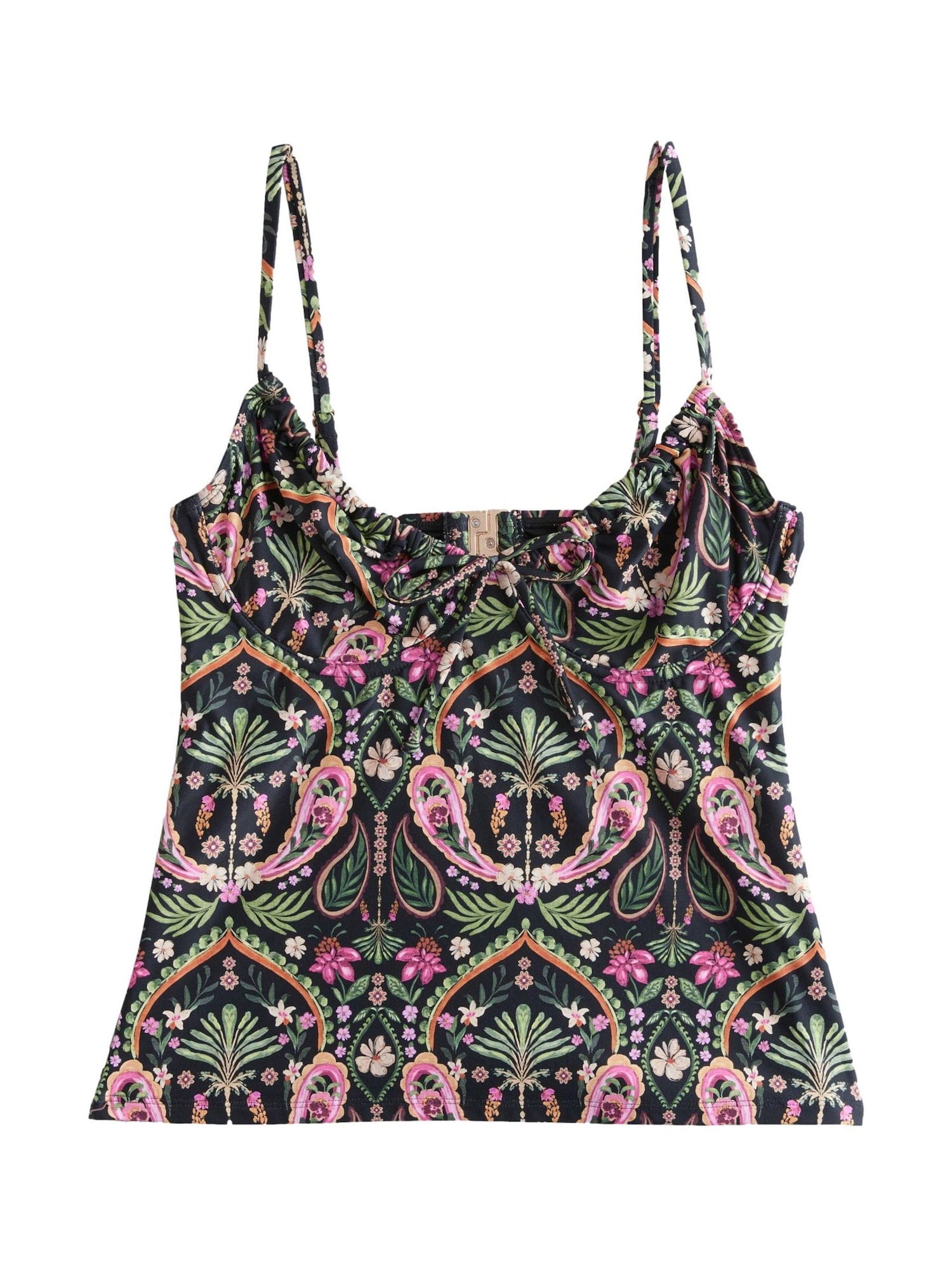 Next Tankini top  maro deschis / verde / roz / negru
