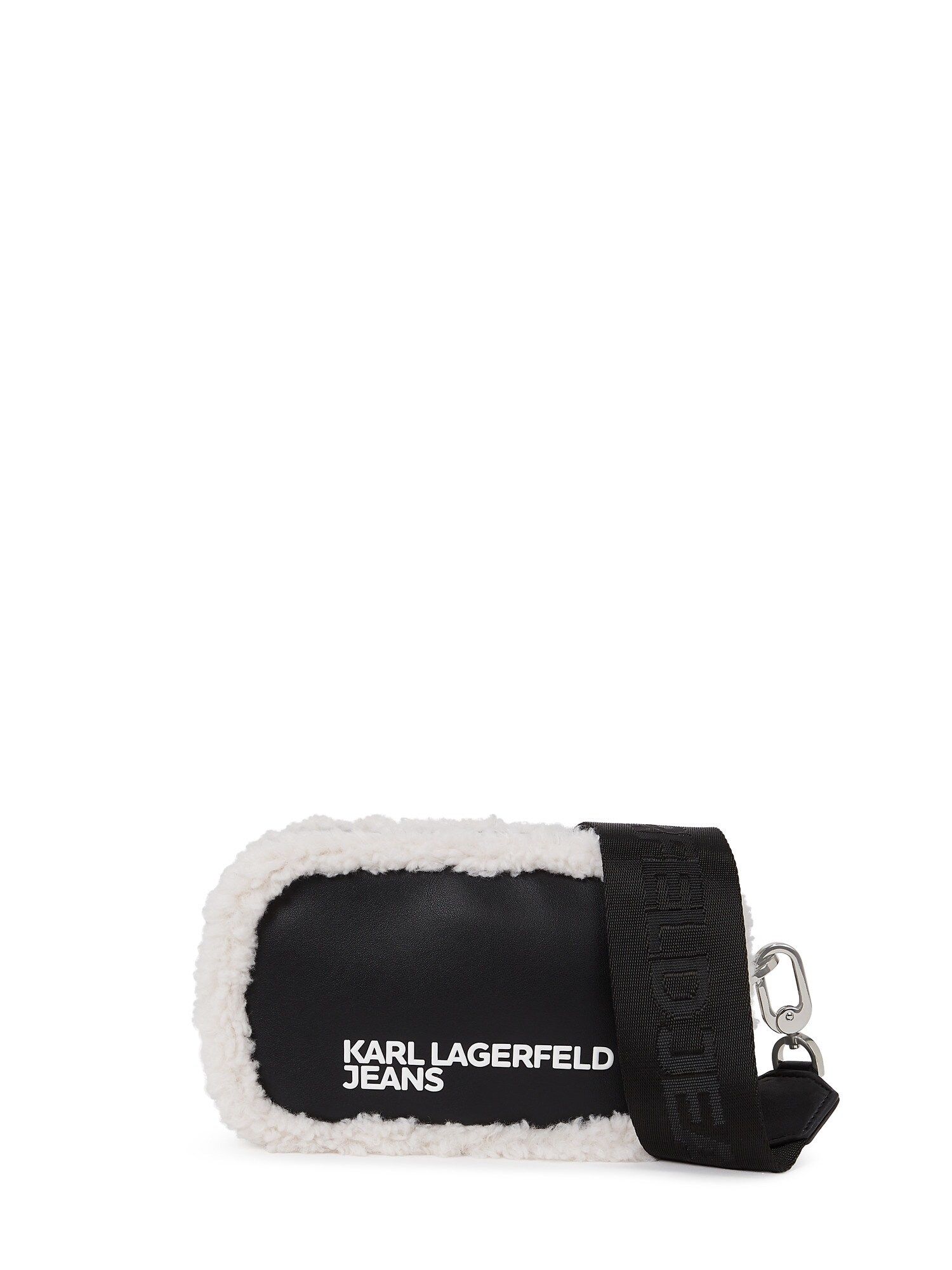 KARL LAGERFELD JEANS Taška cez rameno čierna / biela