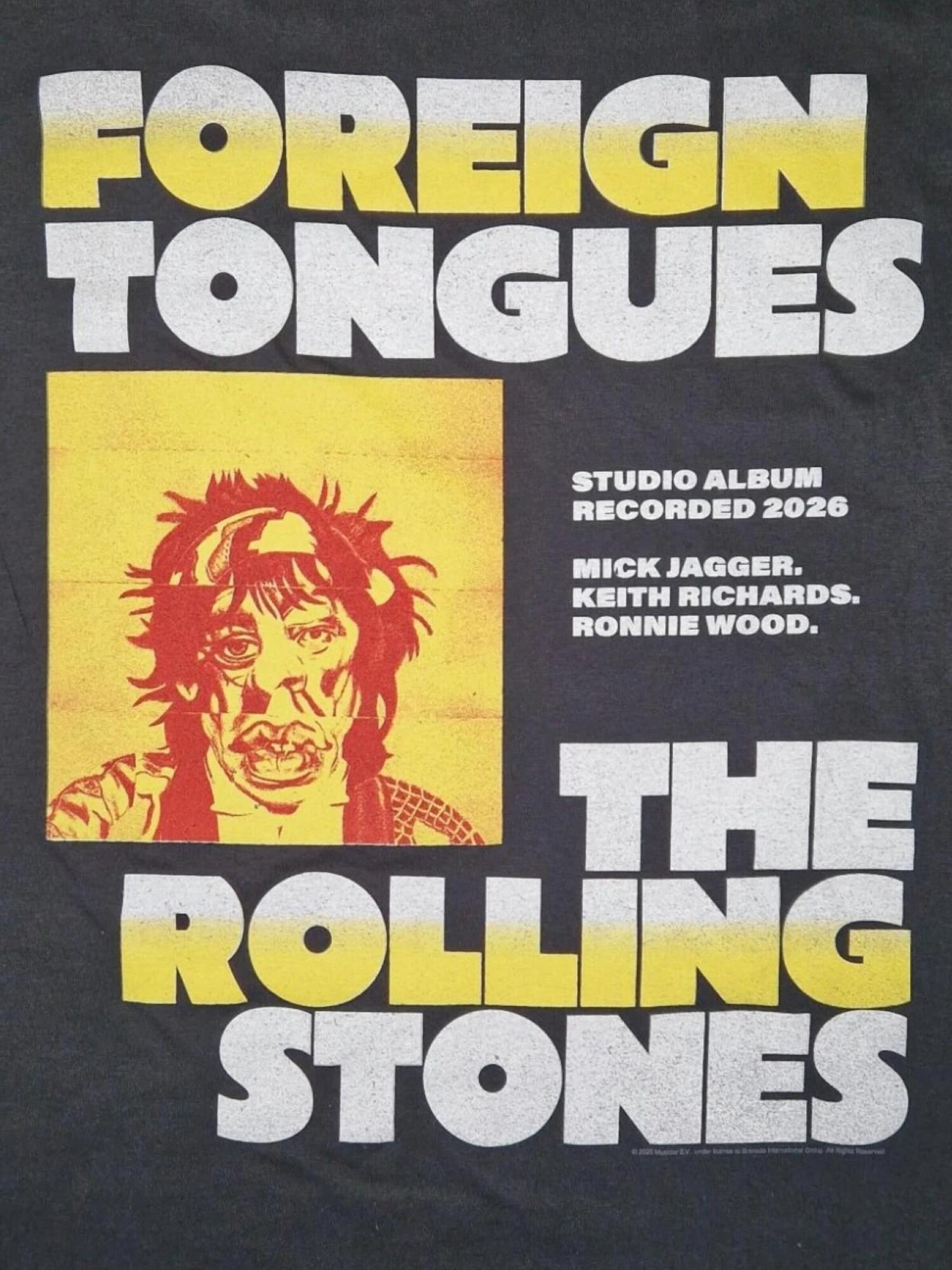 THE ROLLING STONES Camiseta 'Rolling Stones Foreign Tongues Studioalbum T-Shirt'  negro – imagen 3