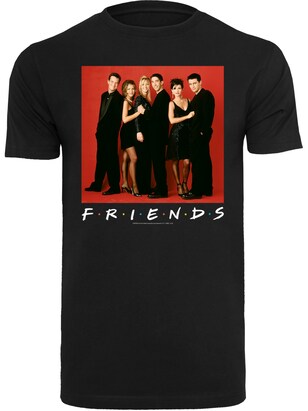 F4NT4STIC Shirt ‘Friends Group Photo Formal’ Rood / Zwart / Wit