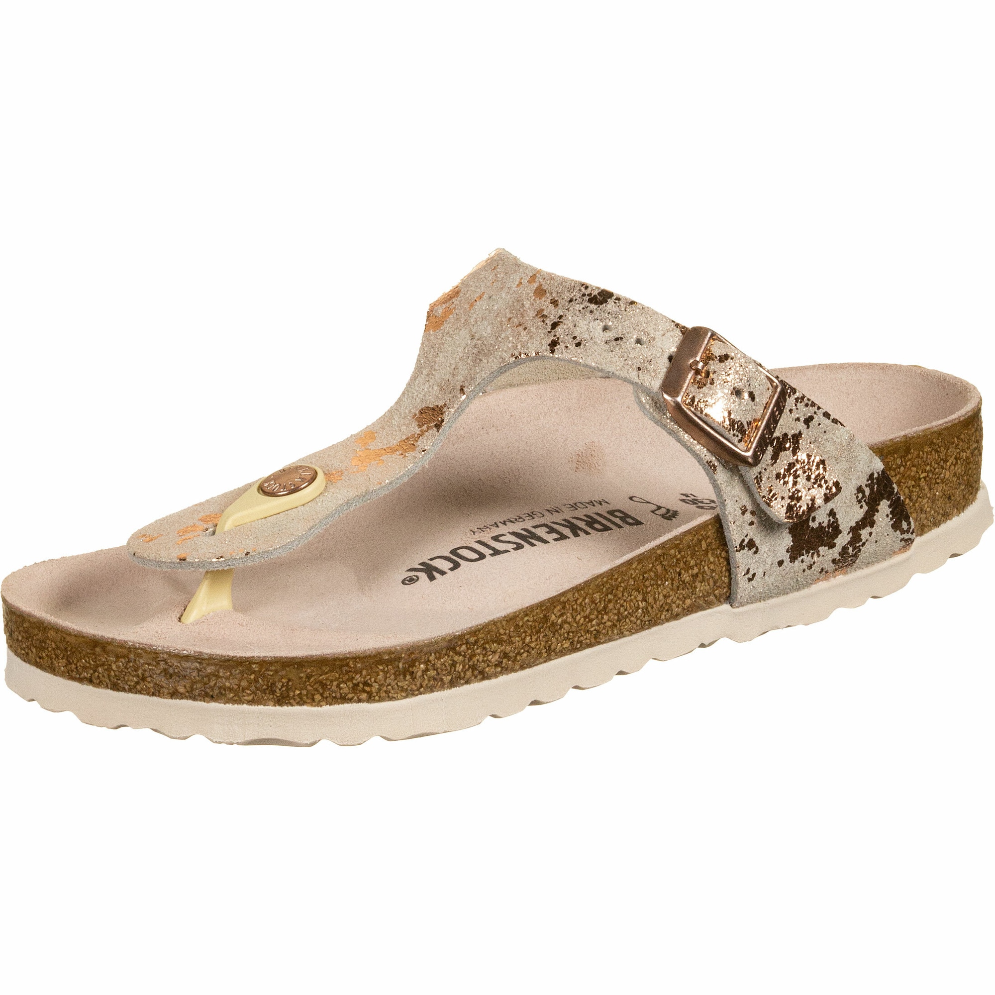 BIRKENSTOCK Šlepetės per pirštą 'Gizeh'  bronzinė / smėlio