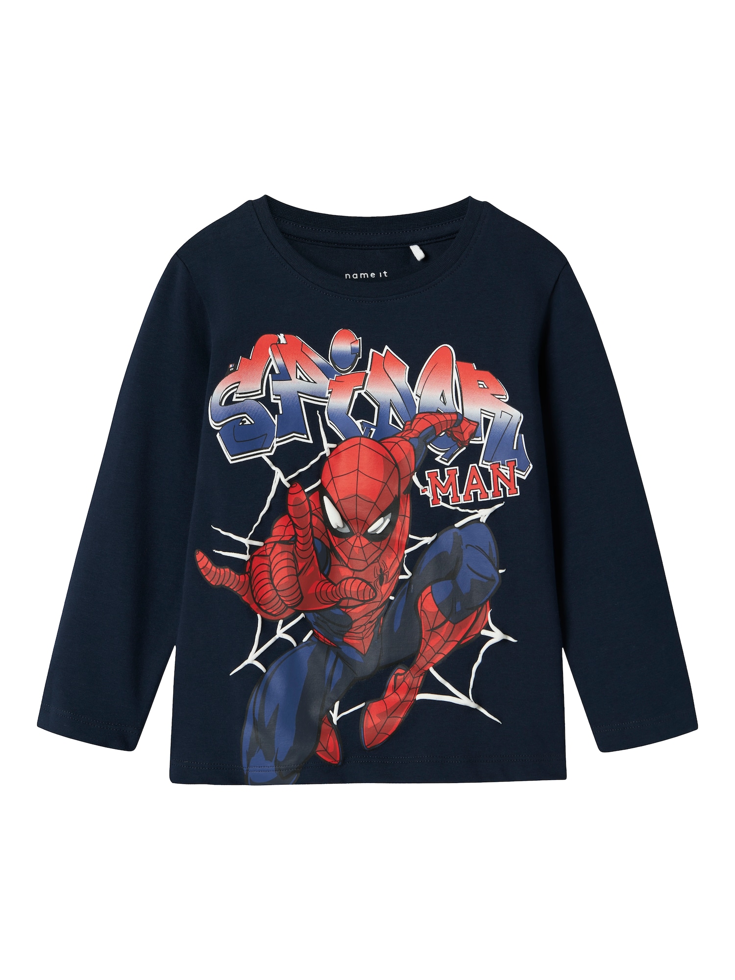NAME IT Póló 'NMMALVIS SPIDER'  kék / tengerészkék / piros akciós termékkép 1