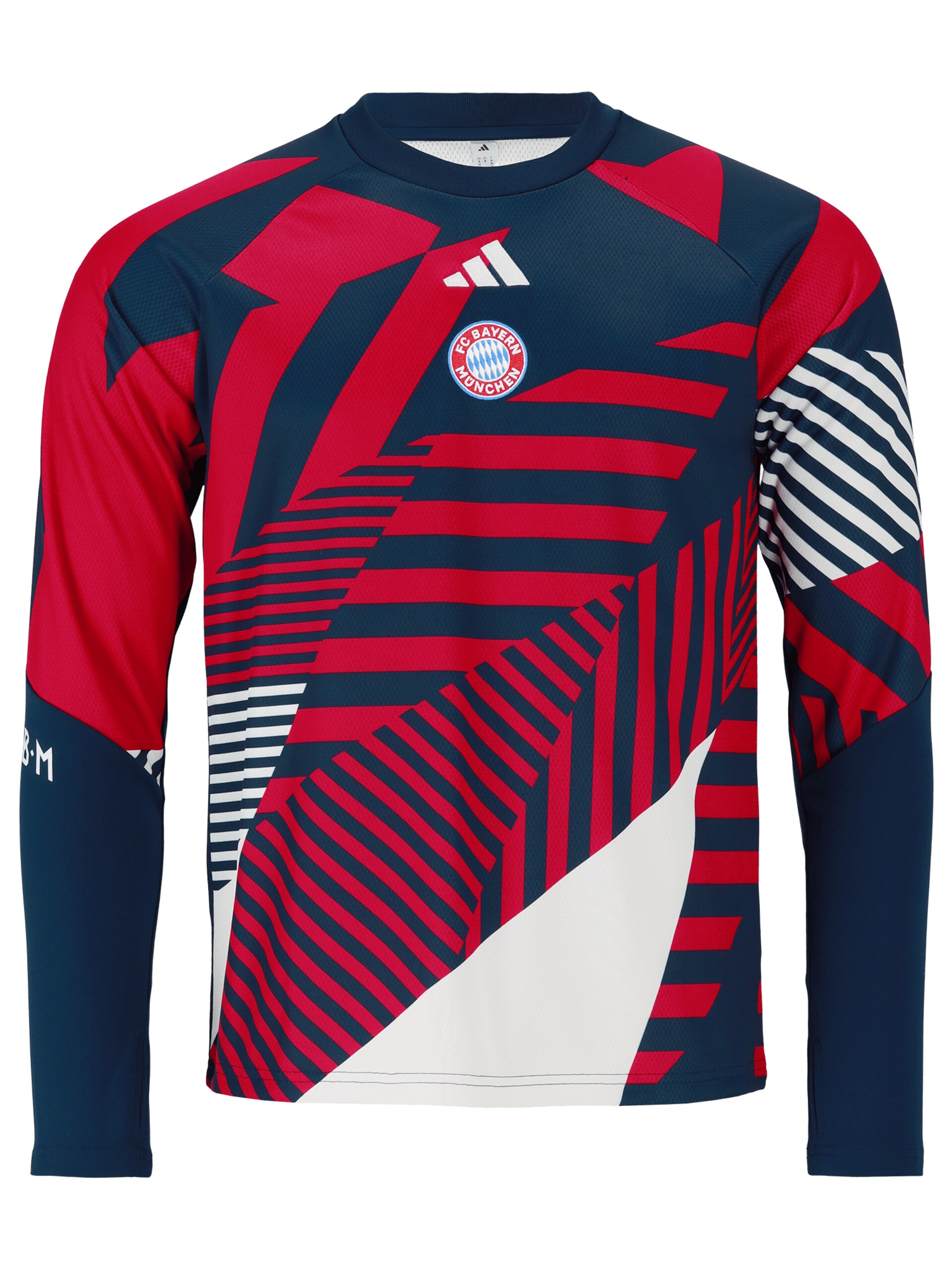 Adidas Performance Sport sweatshirt 'FC Bayern München Pre-Match' marinblå / blodröd herr
