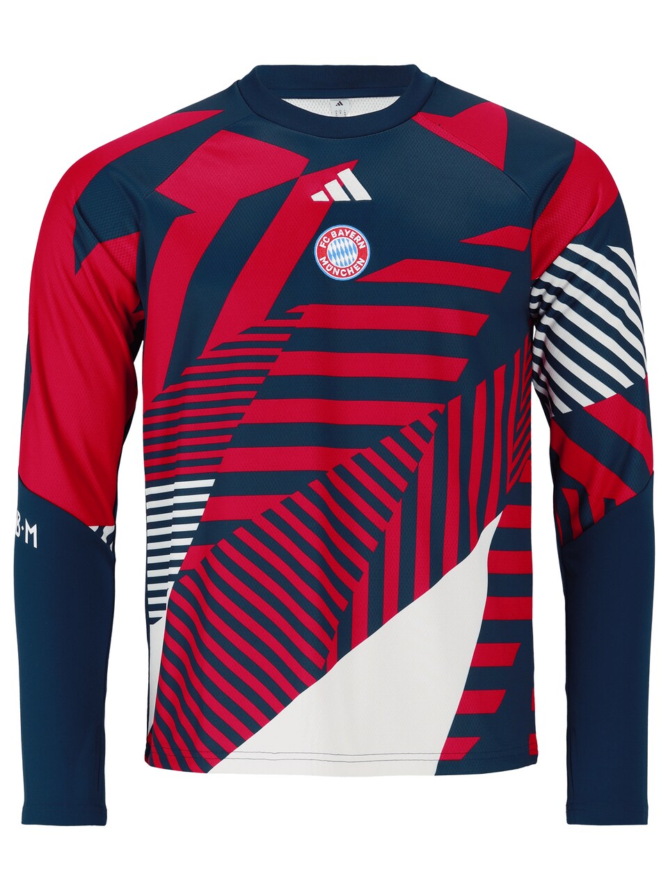 Sport sweatshirt 'FC Bayern München Pre-Match' marinblå / blodröd