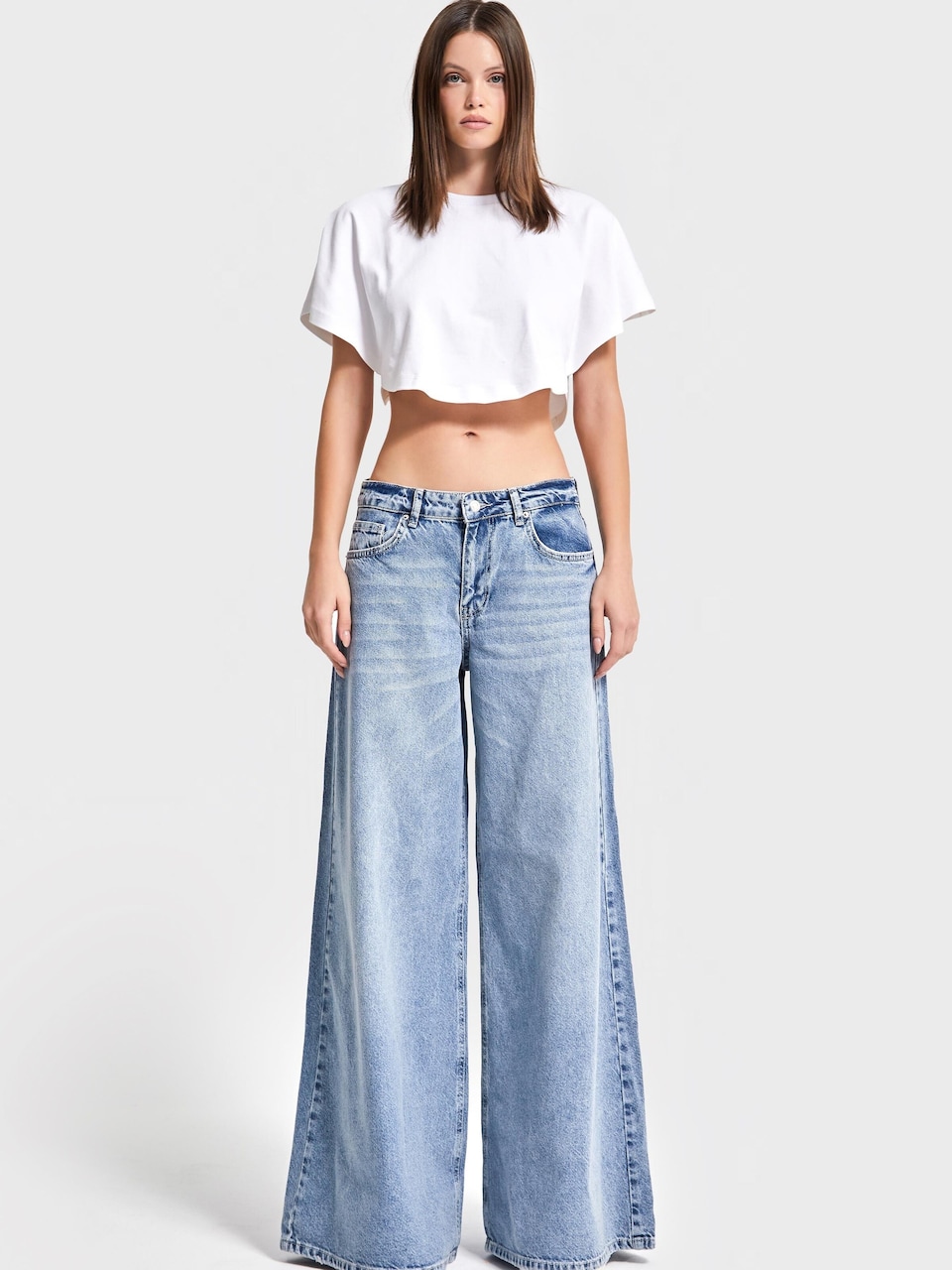 Jeans 'Palazzo Mid Rise Jeans (Lenght 30)'
