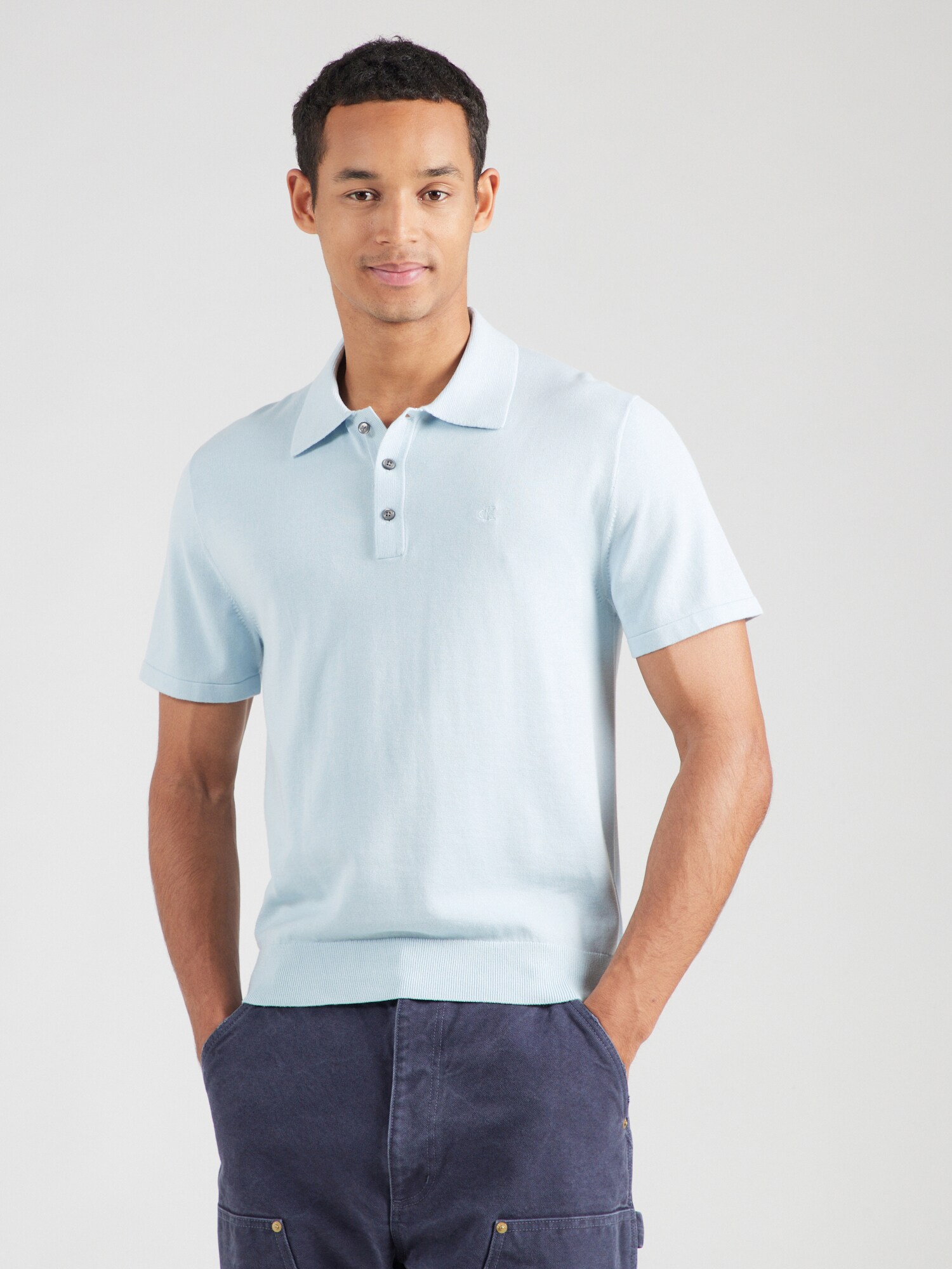 Calvin Klein Póló  pasztellkék termék 2. képe