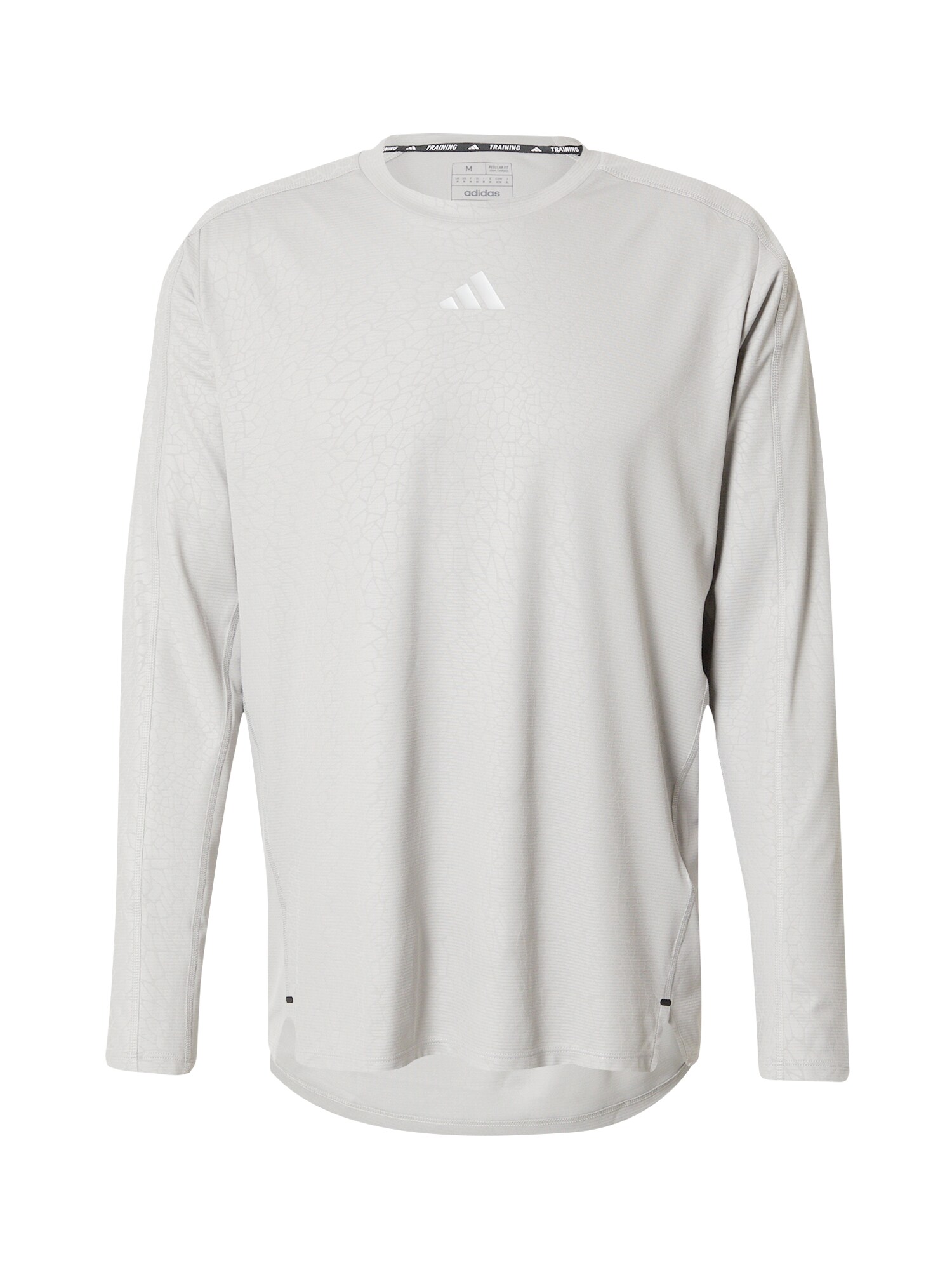 ADIDAS PERFORMANCE Функционална тениска 'Workout Pu Print'  сиво