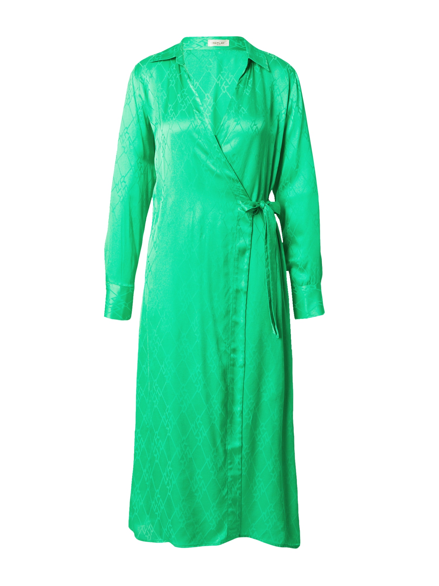 REPLAY Obleka  travnato zelena / neonsko zelena