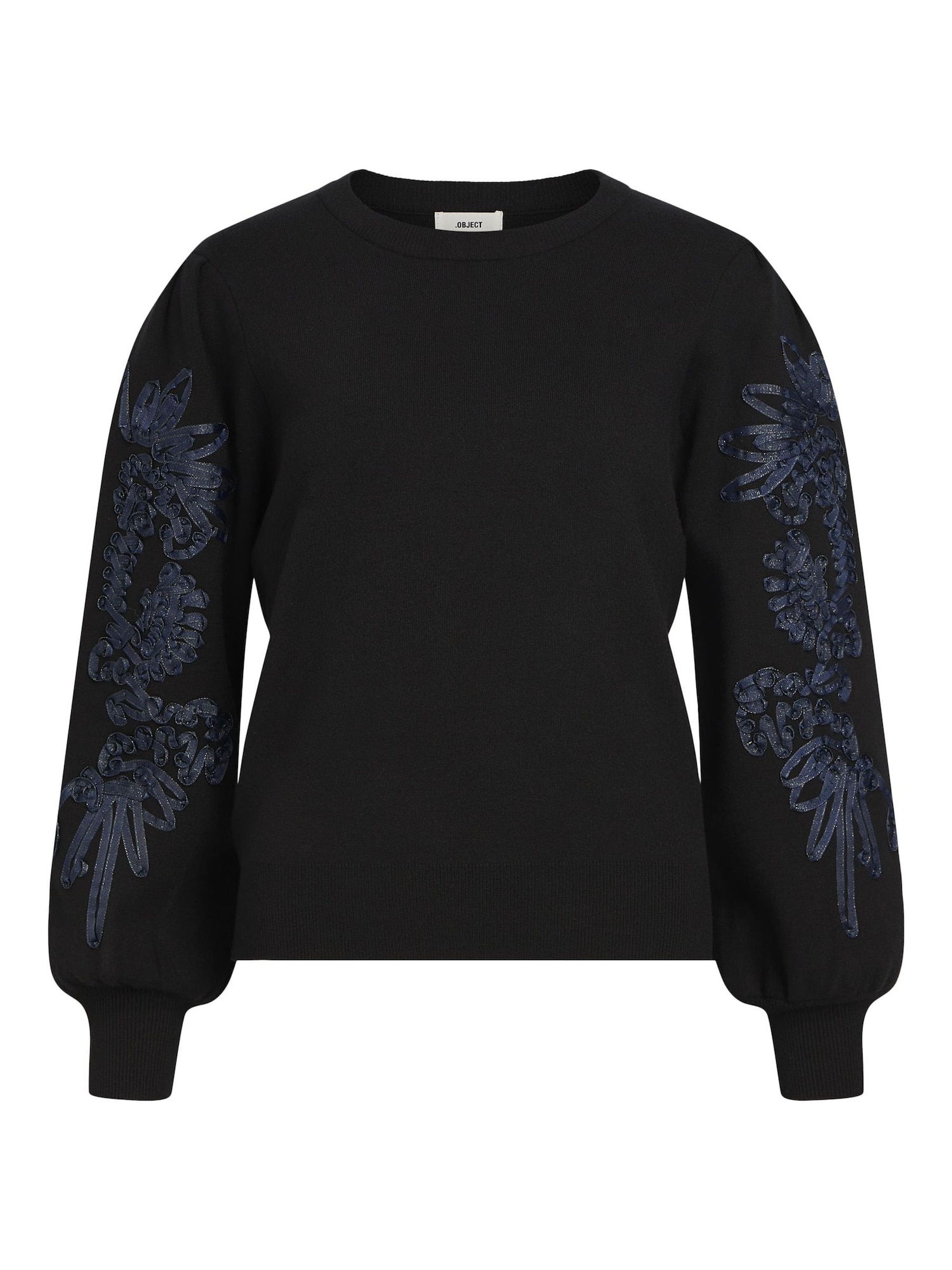 OBJECT Пуловер 'Joana'  синьо / черно