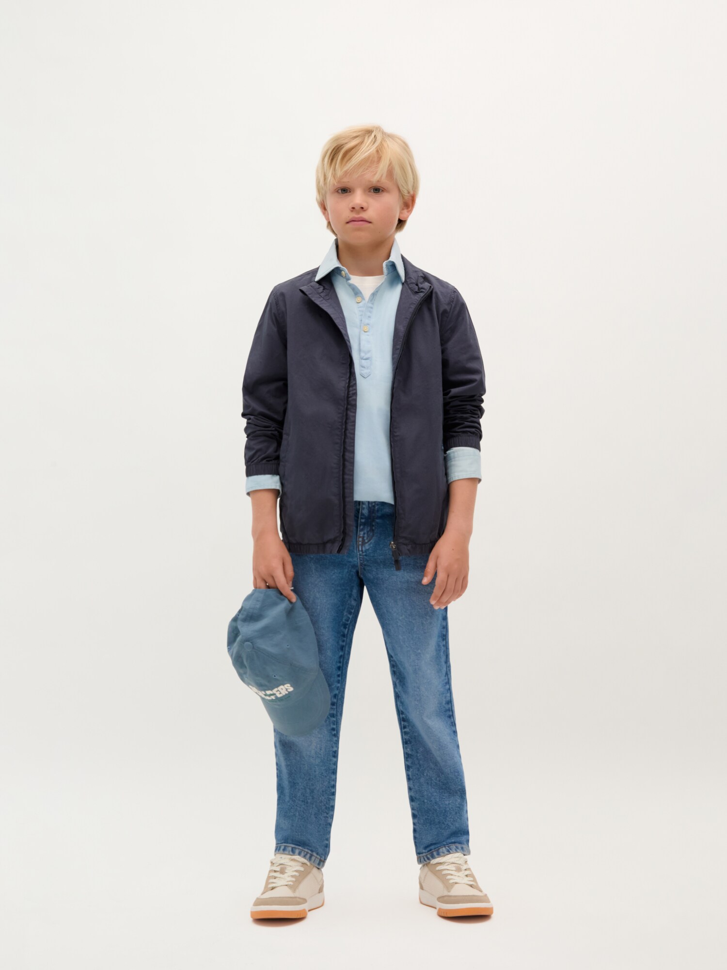 Thumbnail - Scalpers Polera Denim Shirt Kids