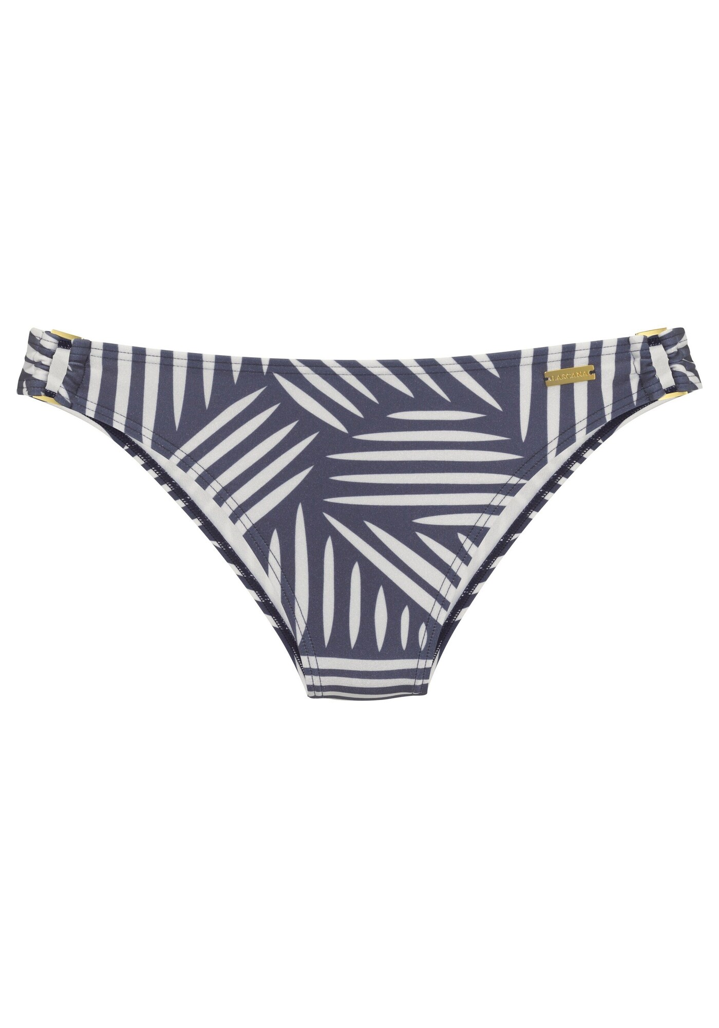 LASCANA Slip costum de baie  albastru marin / alb murdar