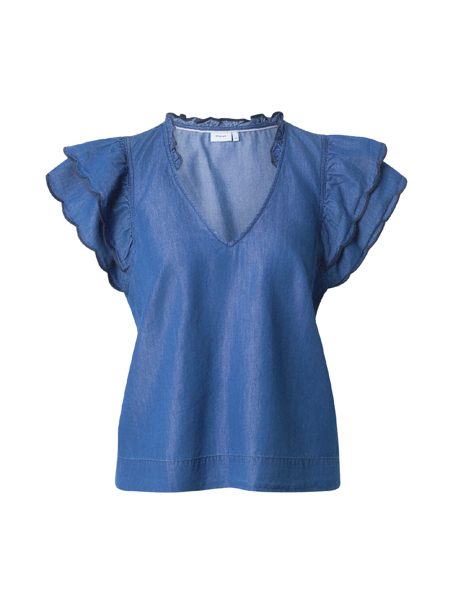 NÜMPH Blúzka 'PHILLY'  modrá denim